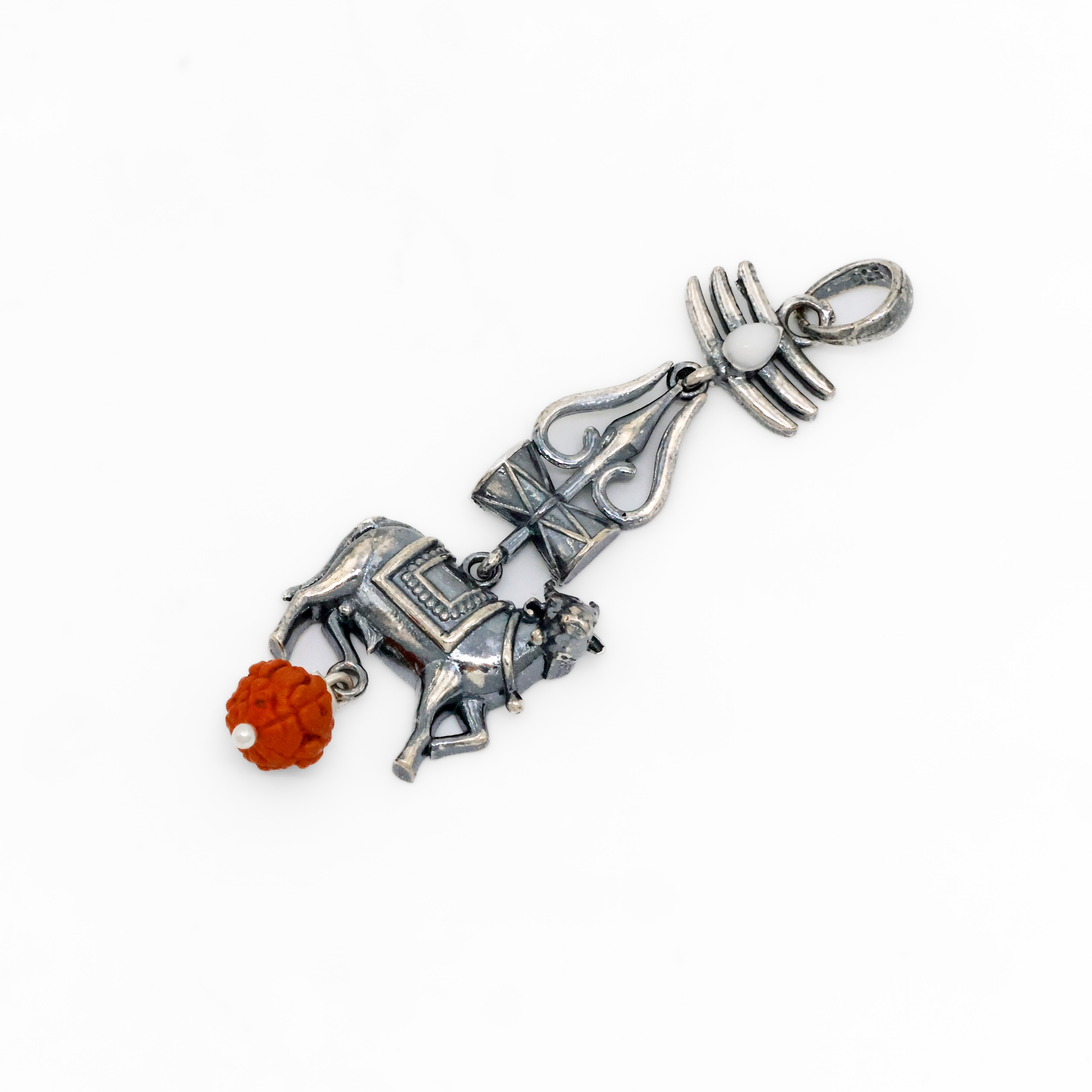 Silver Nandi Pendant