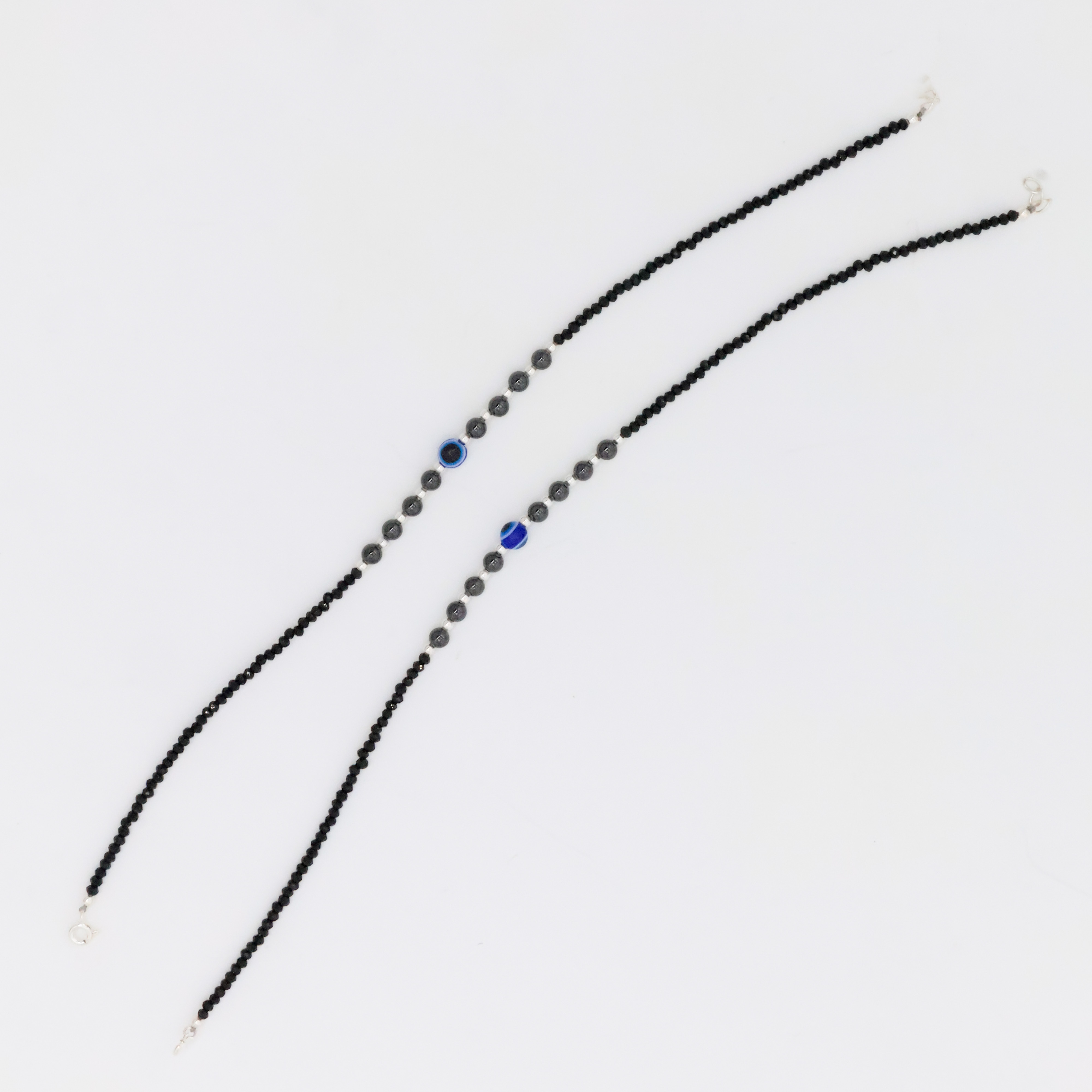 Arham Silver Palace - Silver Beaded Anklets