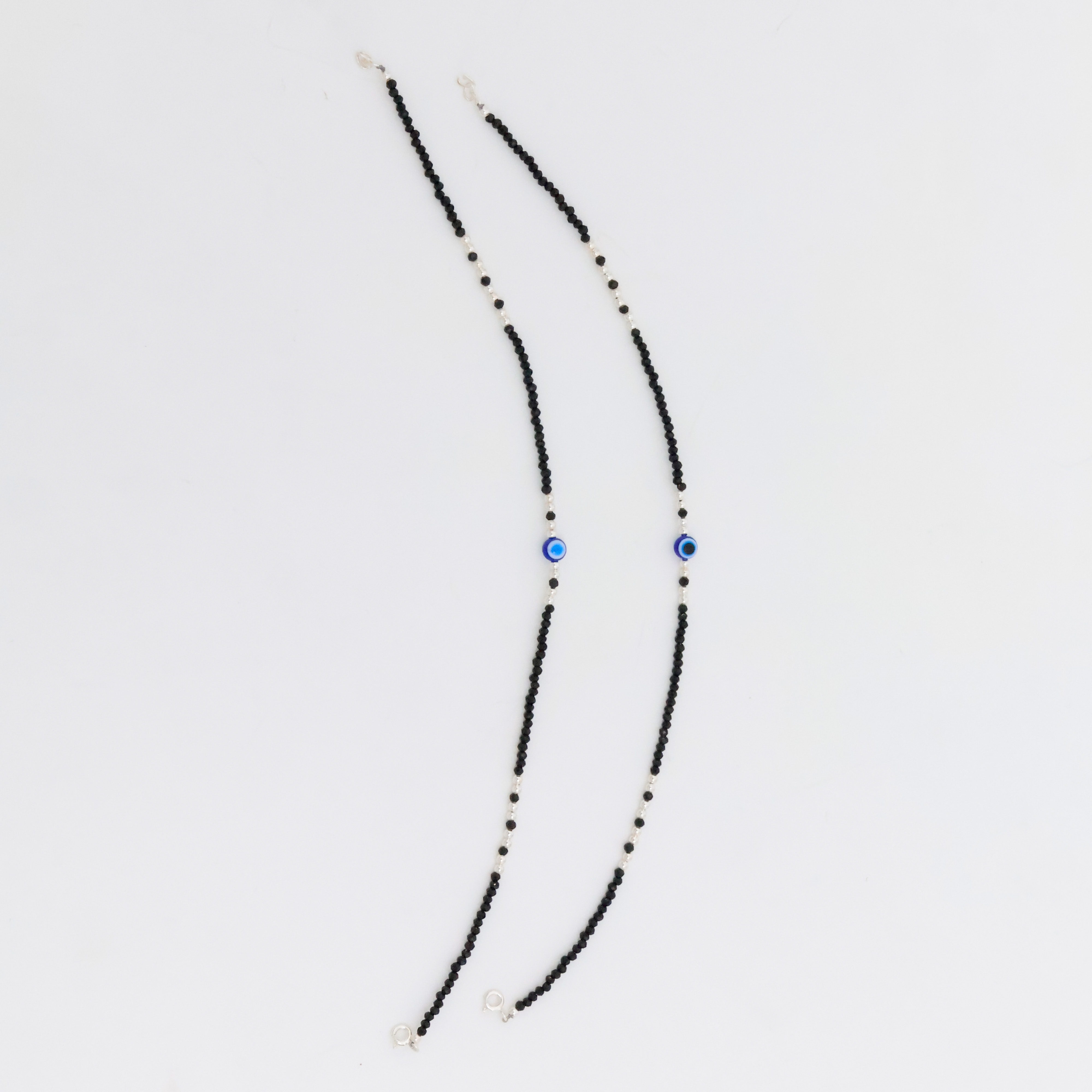 Arham Silver Palace - Silver Beaded Anklets