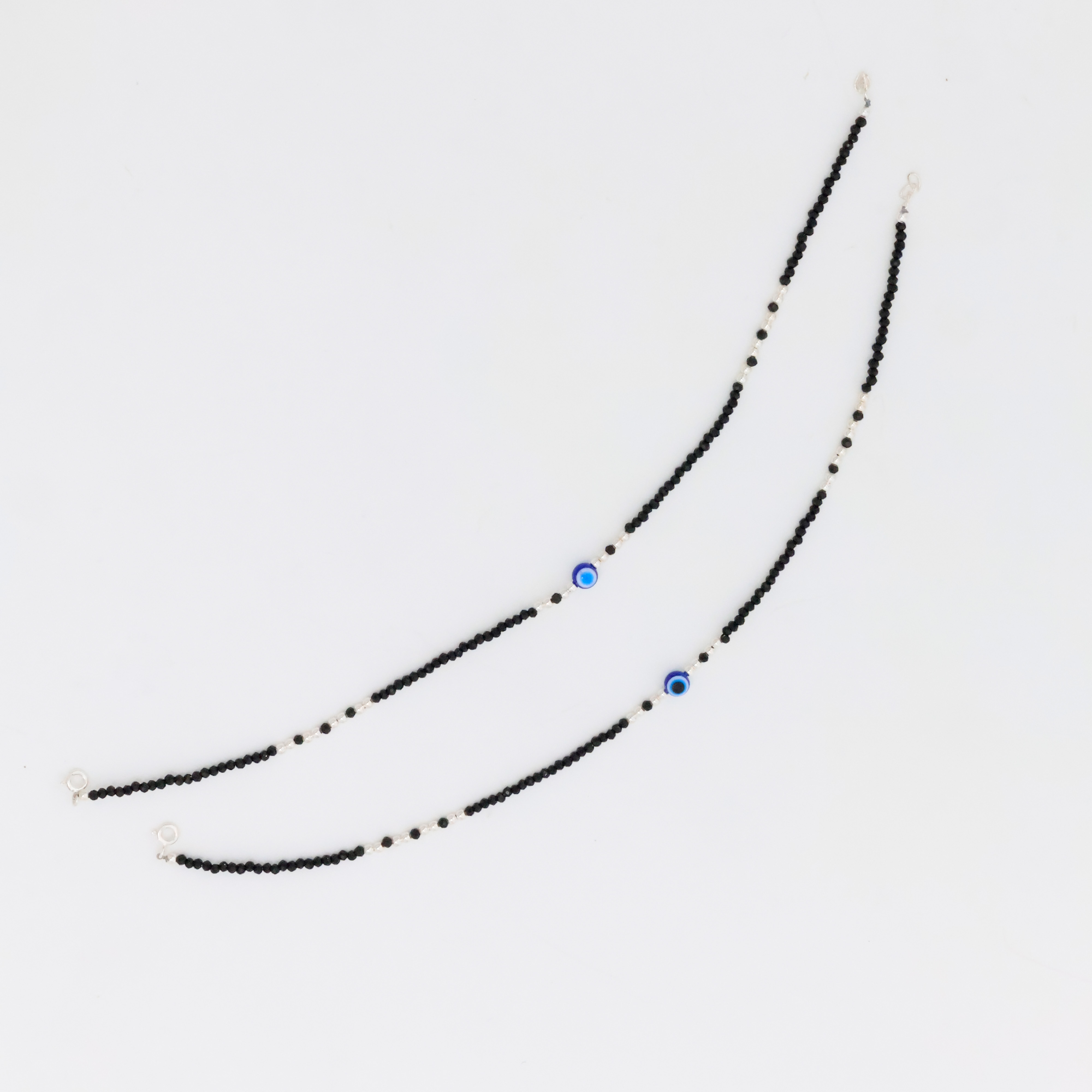 Arham Silver Palace - Silver Beaded Anklets