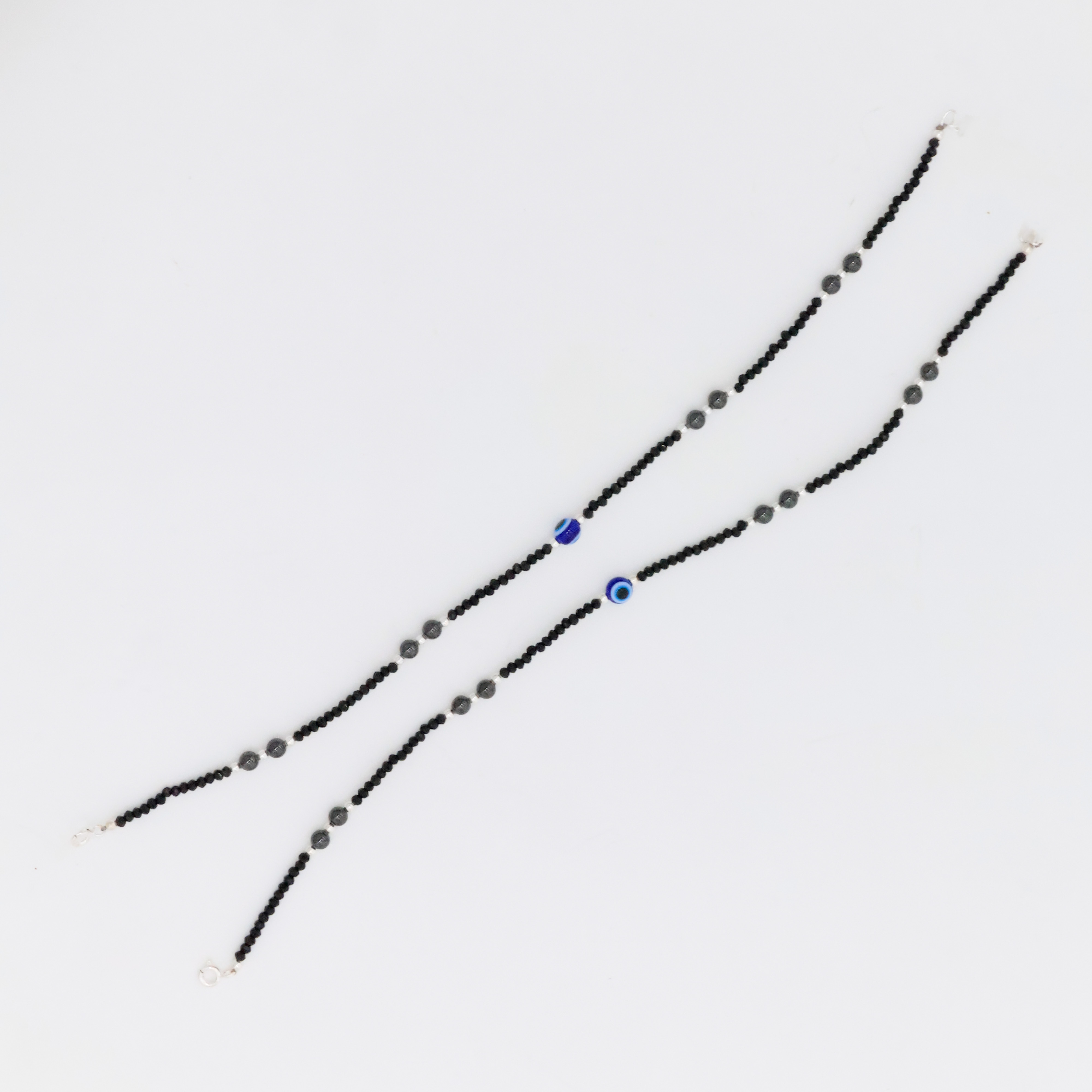 Arham Silver Palace - Evil Eye Anklets
