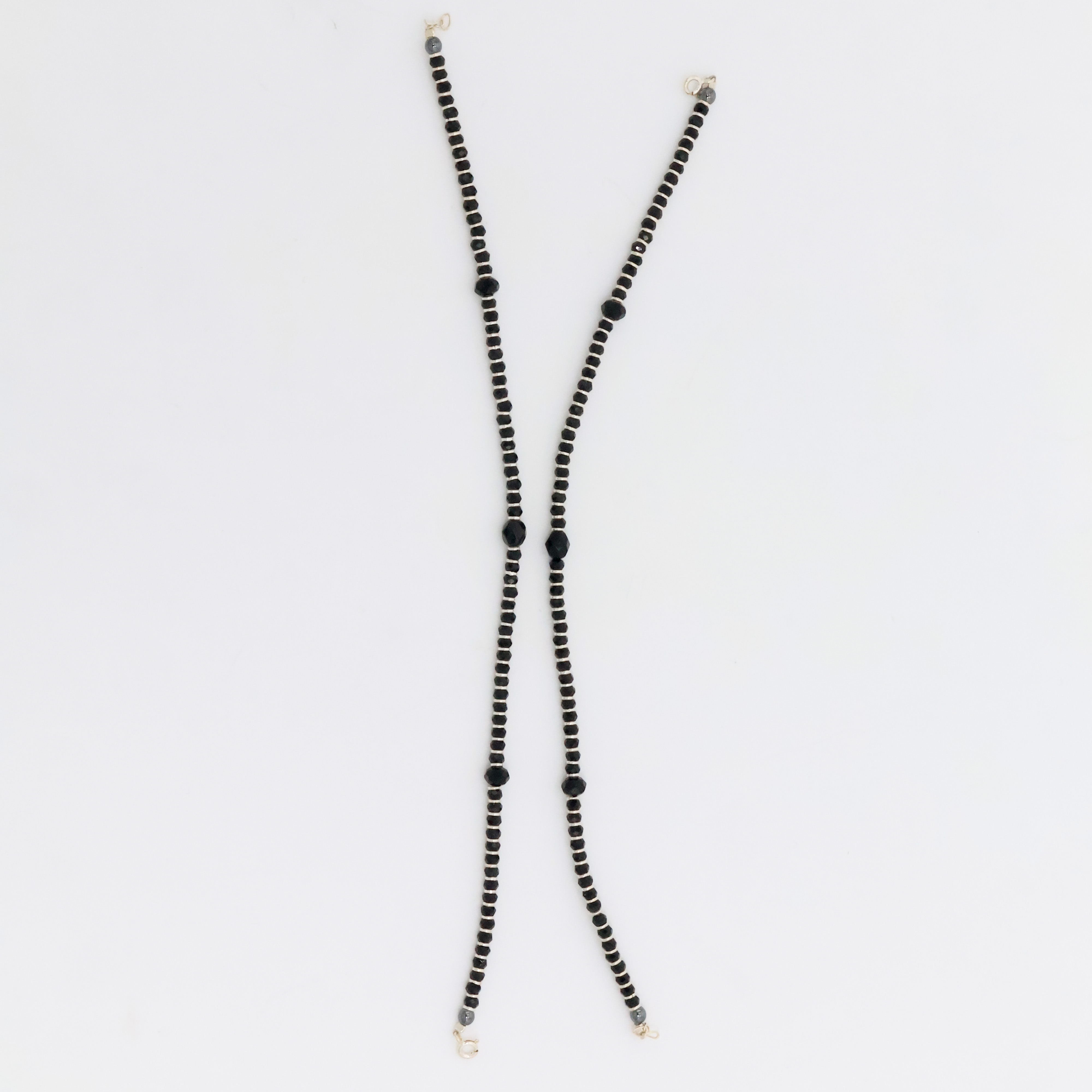 Arham Silver Palace - Silver Beaded Anklets