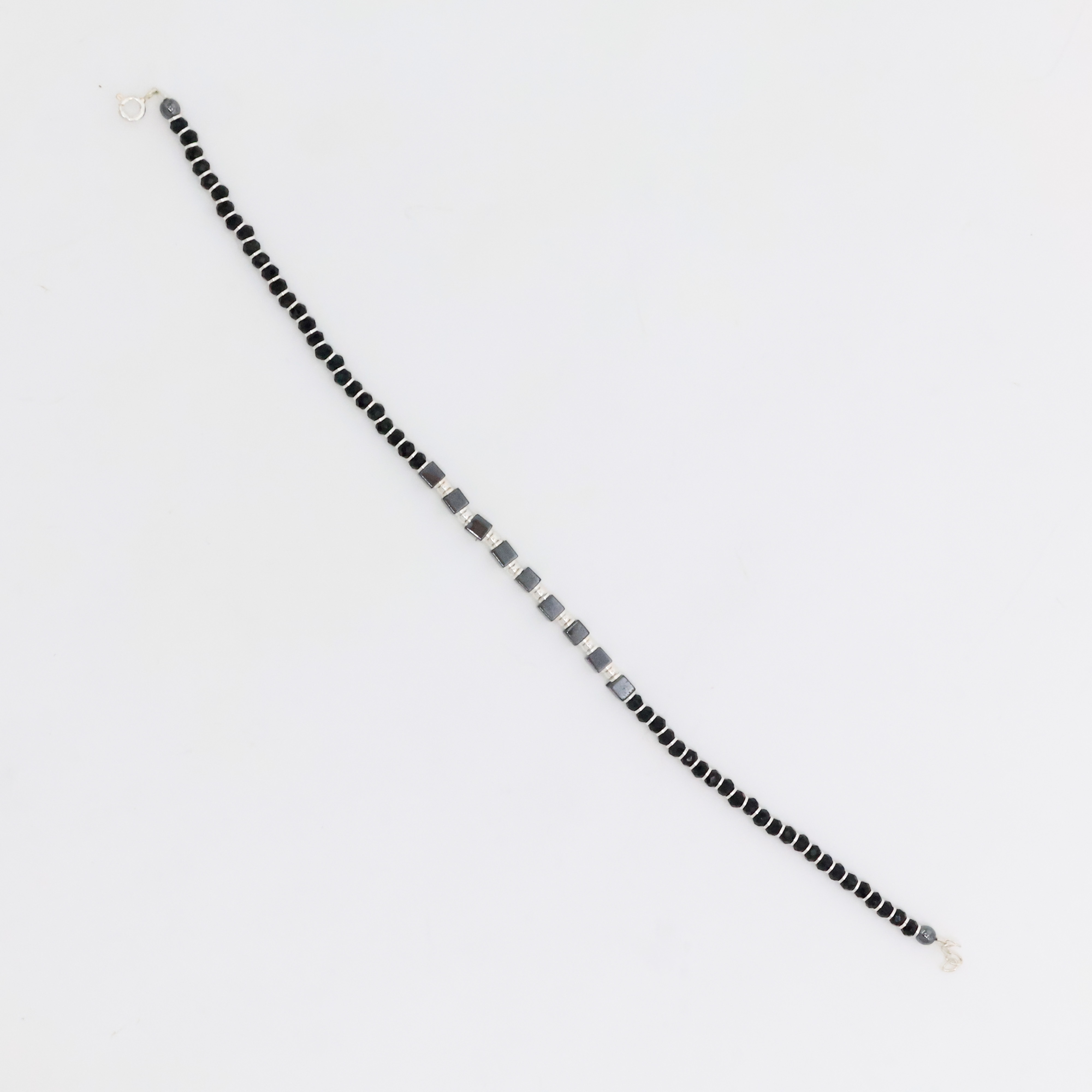 Arham Silver Palace - Silver Beaded Anklets