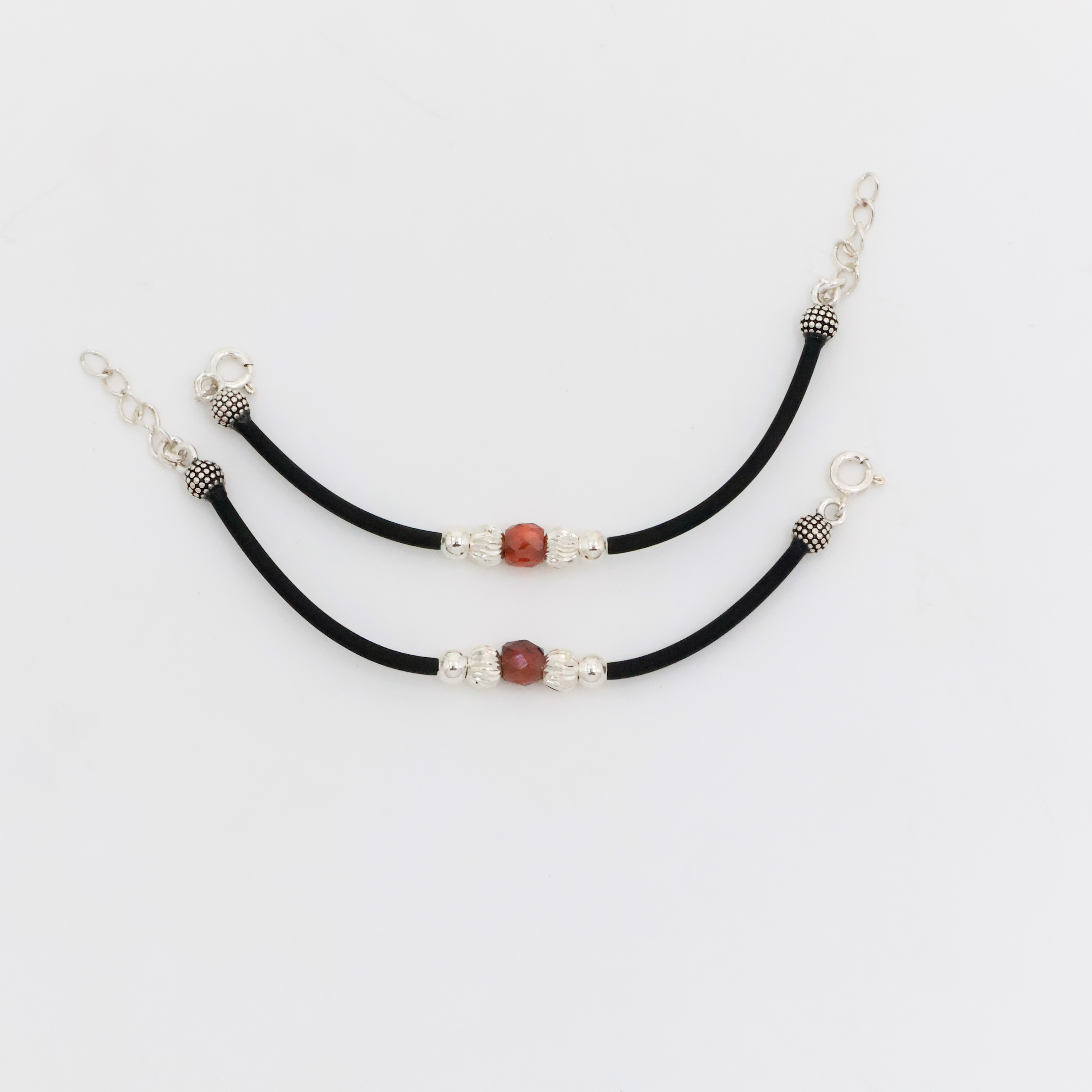 Arham Silver Palace - Silver Beaded Anklets