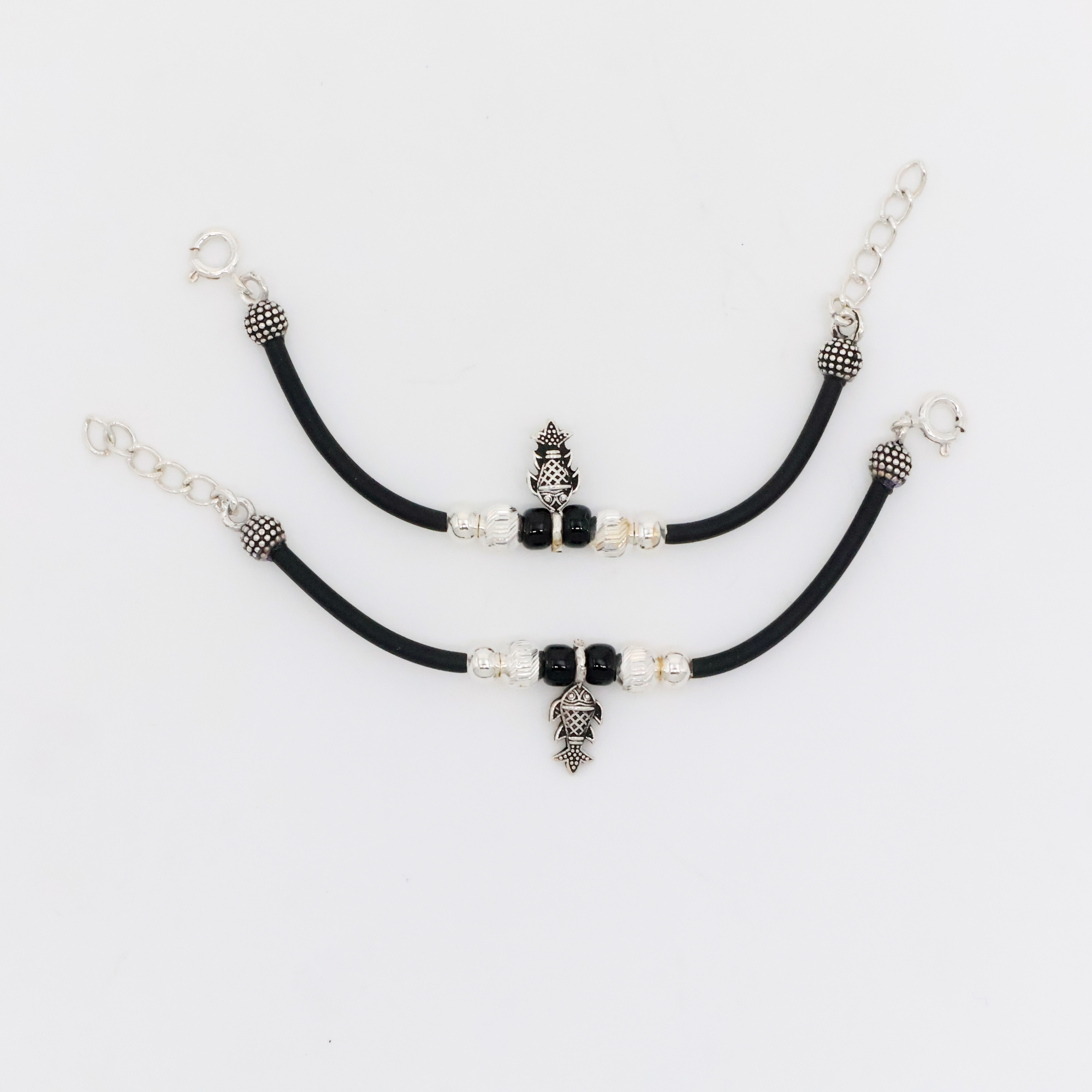 Arham Silver Palace - Silver Charm Anklets