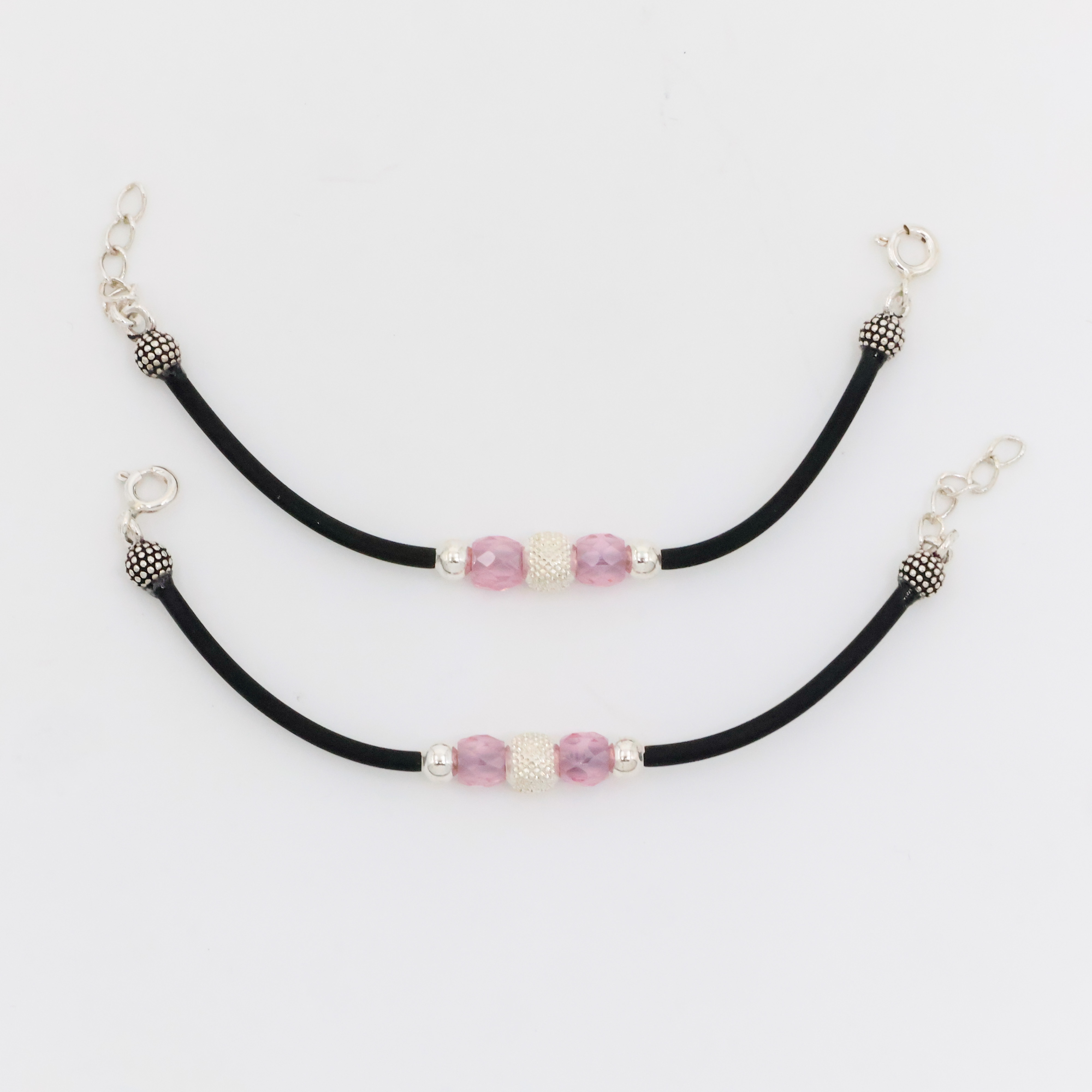 Arham Silver Palace - Silver Beaded Anklets