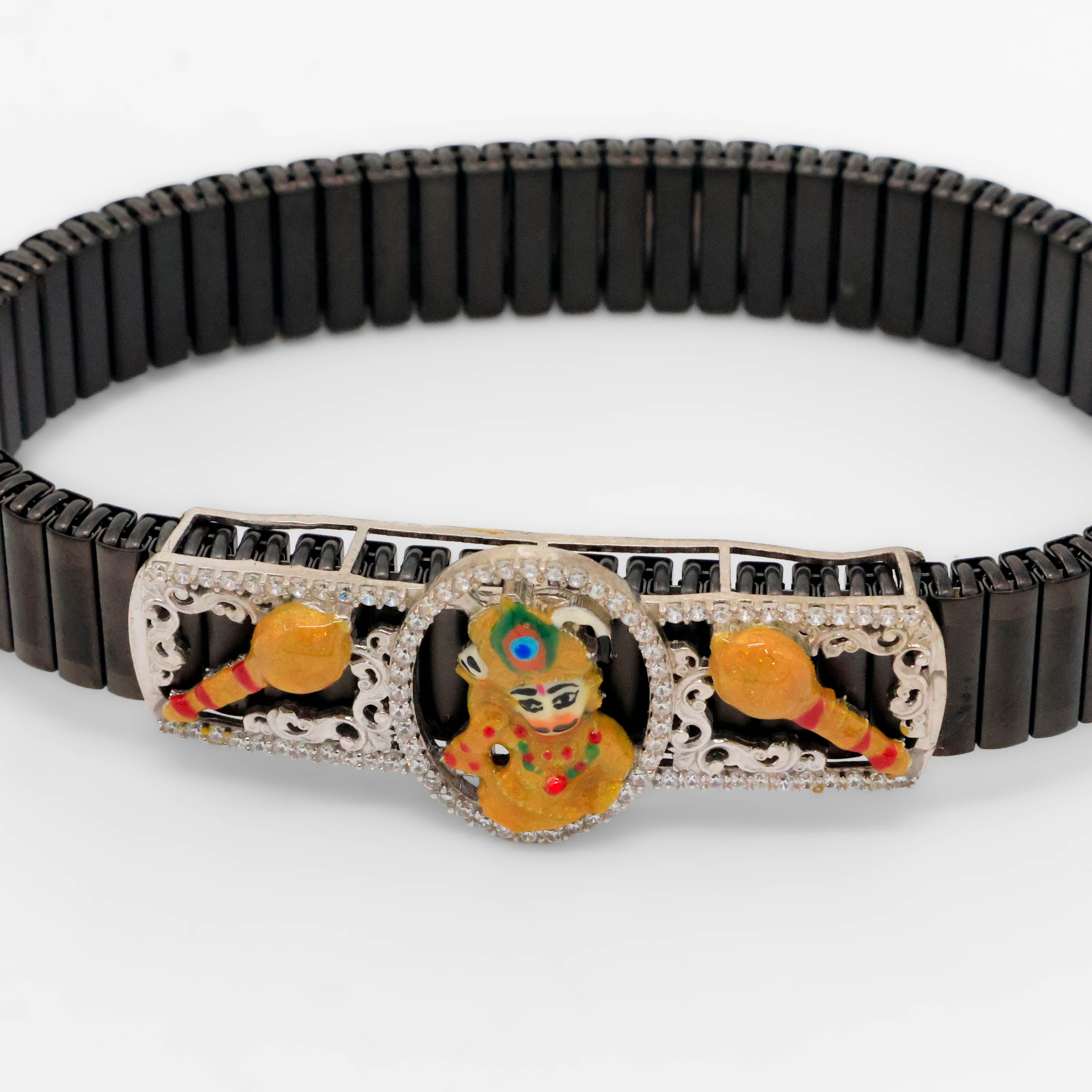 Arham Silver Palace - Silver Krishna Bracelet