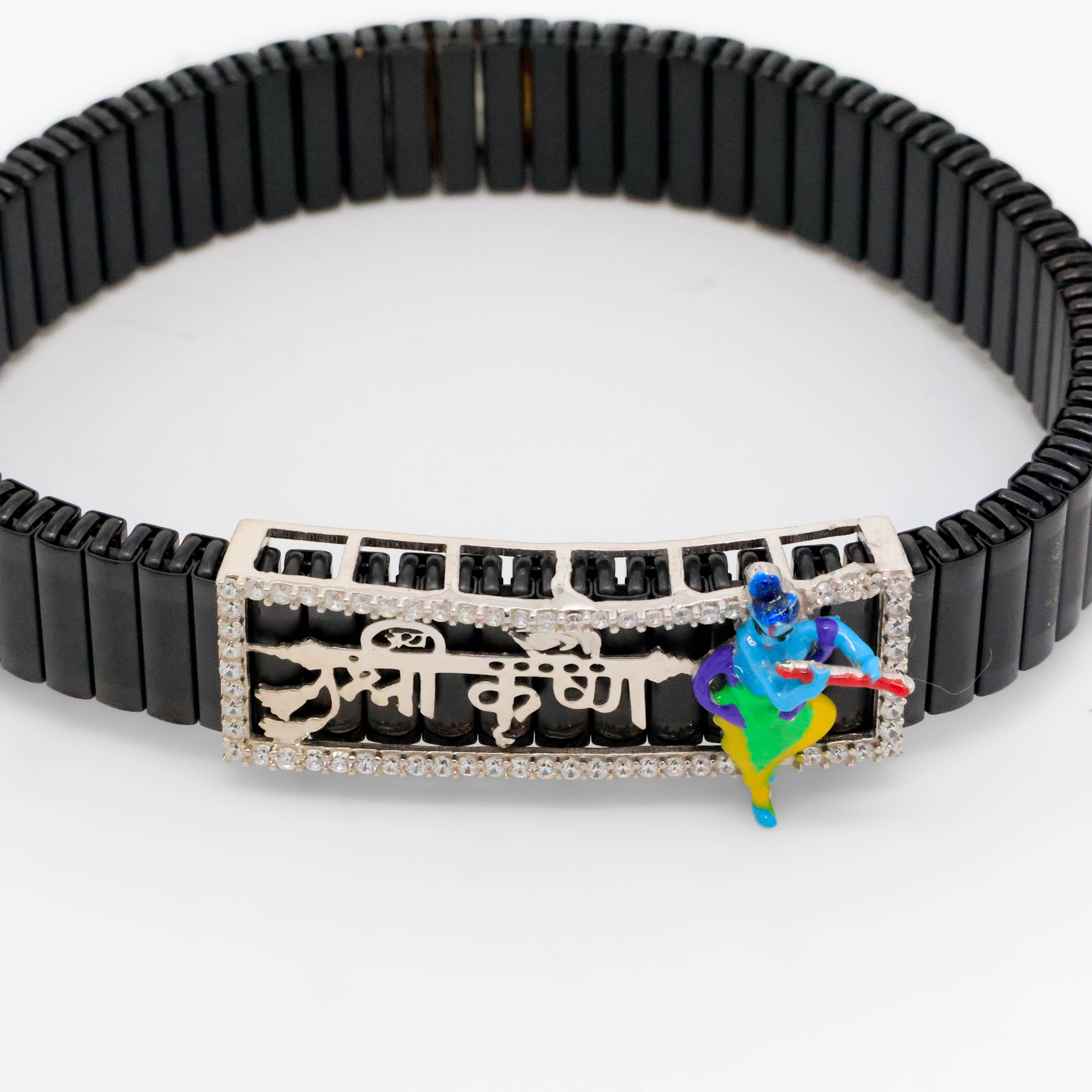 Arham Silver Palace - Silver Krishna Bracelet