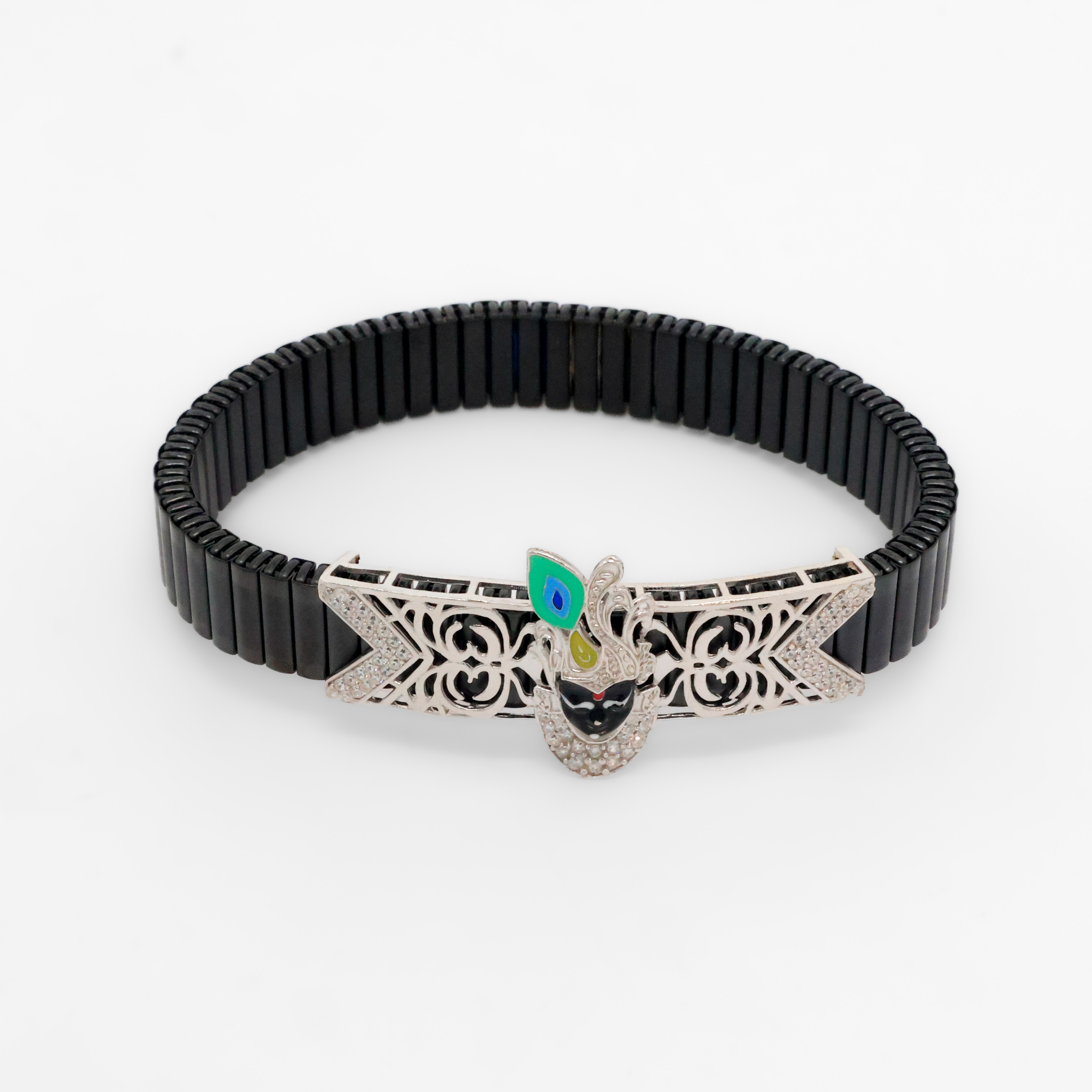 Arham Silver Palace - Silver Krishna Bracelet