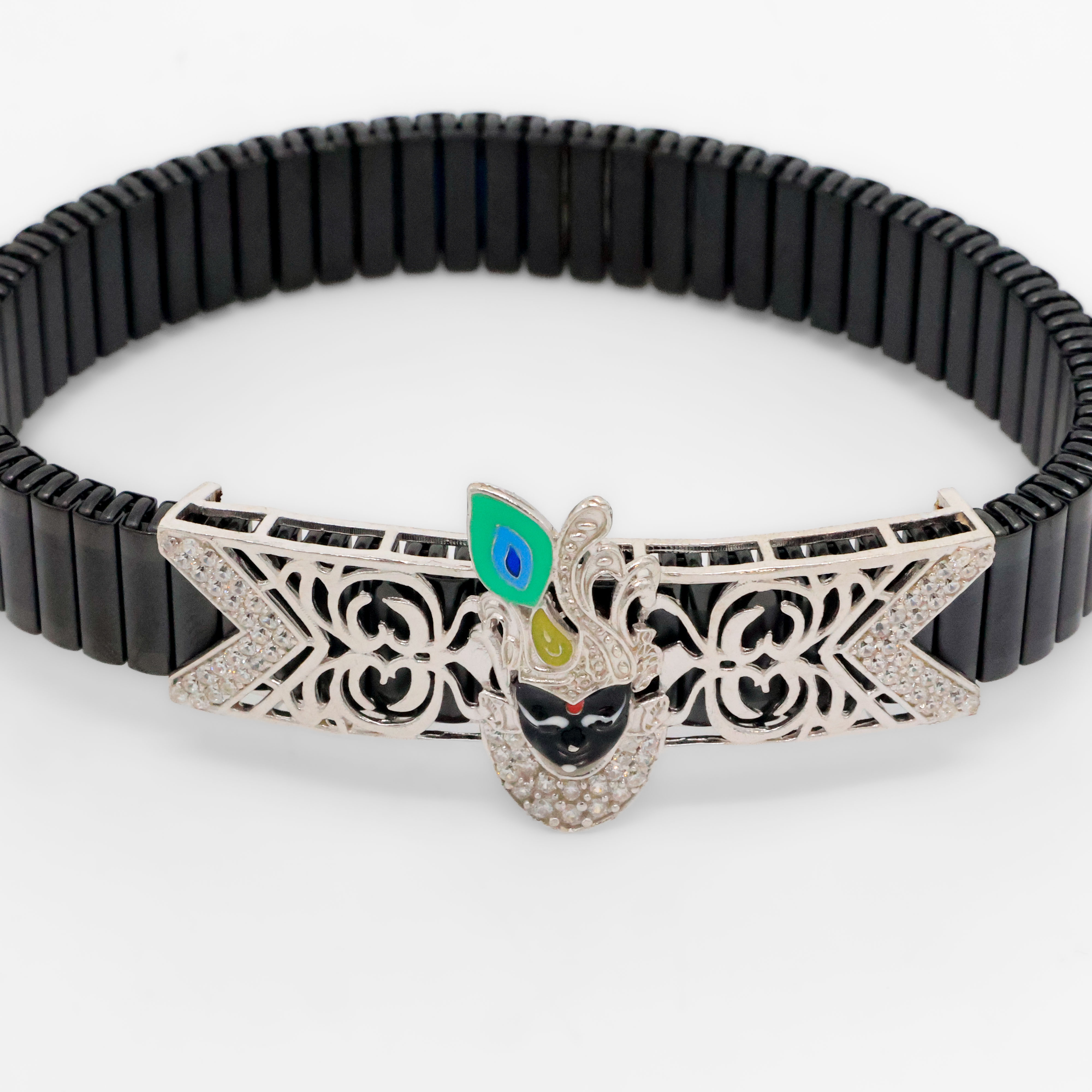 Arham Silver Palace - Silver Krishna Bracelet