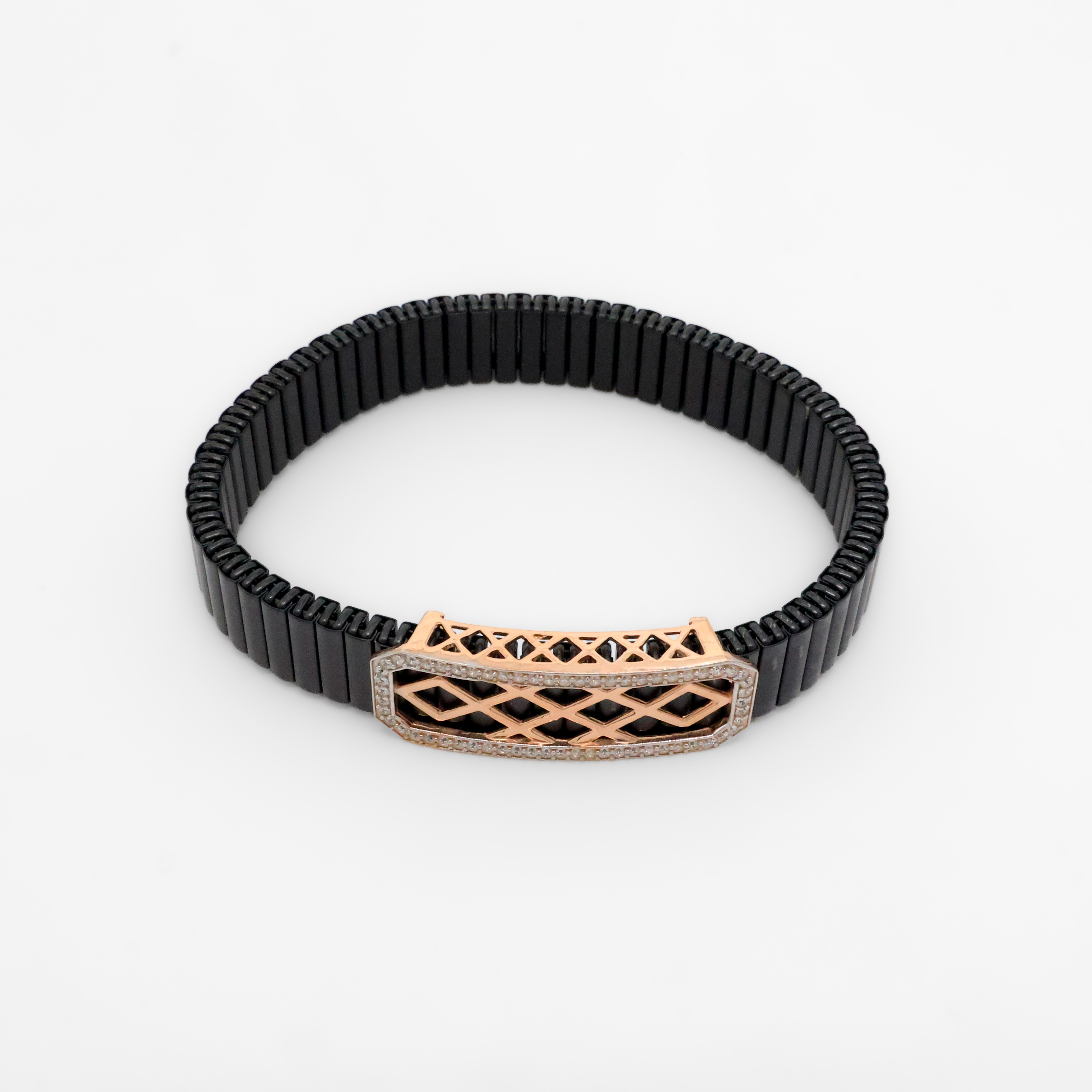 Arham Silver Palace - Black Link Bracelet