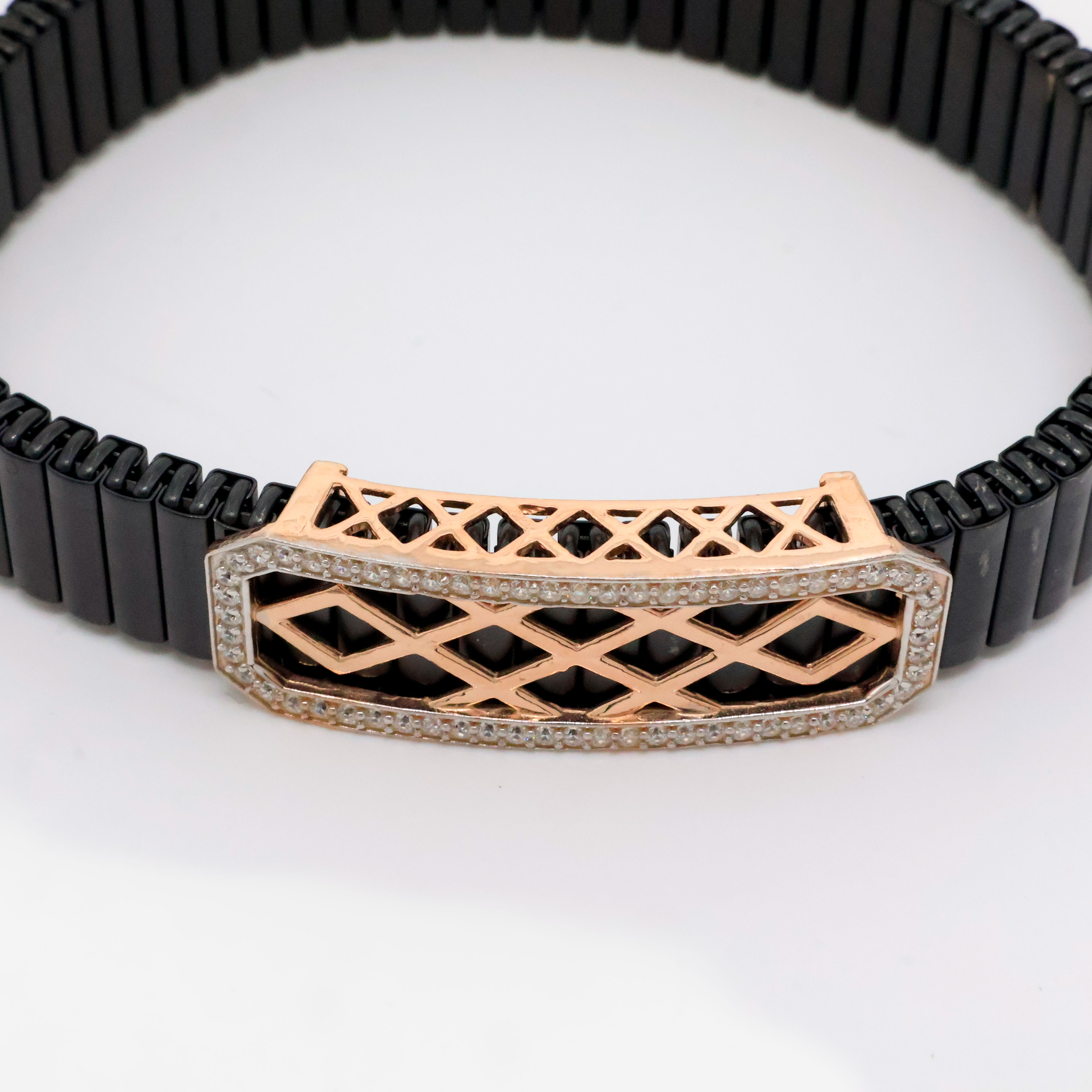 Arham Silver Palace - Black Link Bracelet