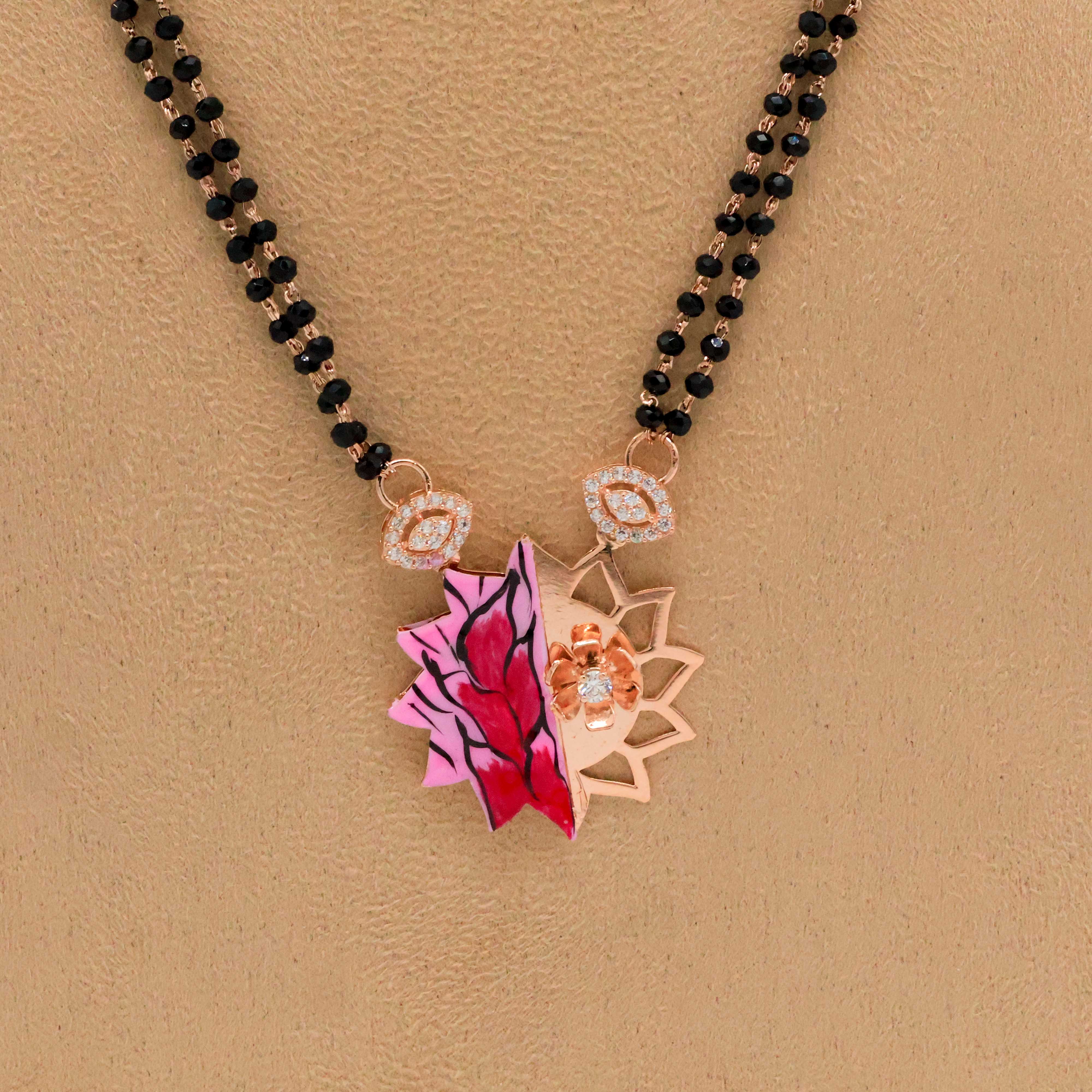 Arham Silver Palace - Rose Gold Mangalsutra