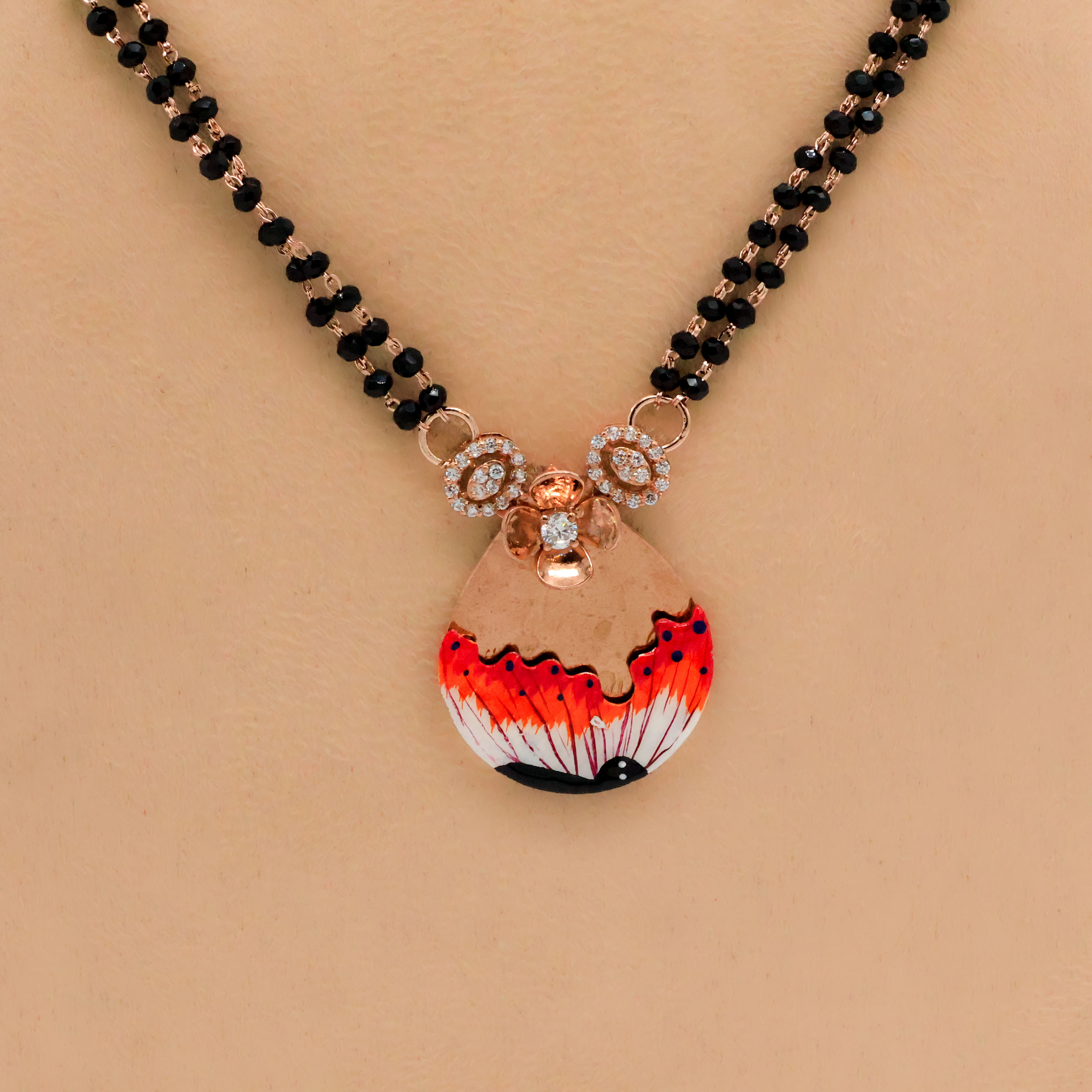 Arham Silver Palace - Rosegold Mangalsutra Chain