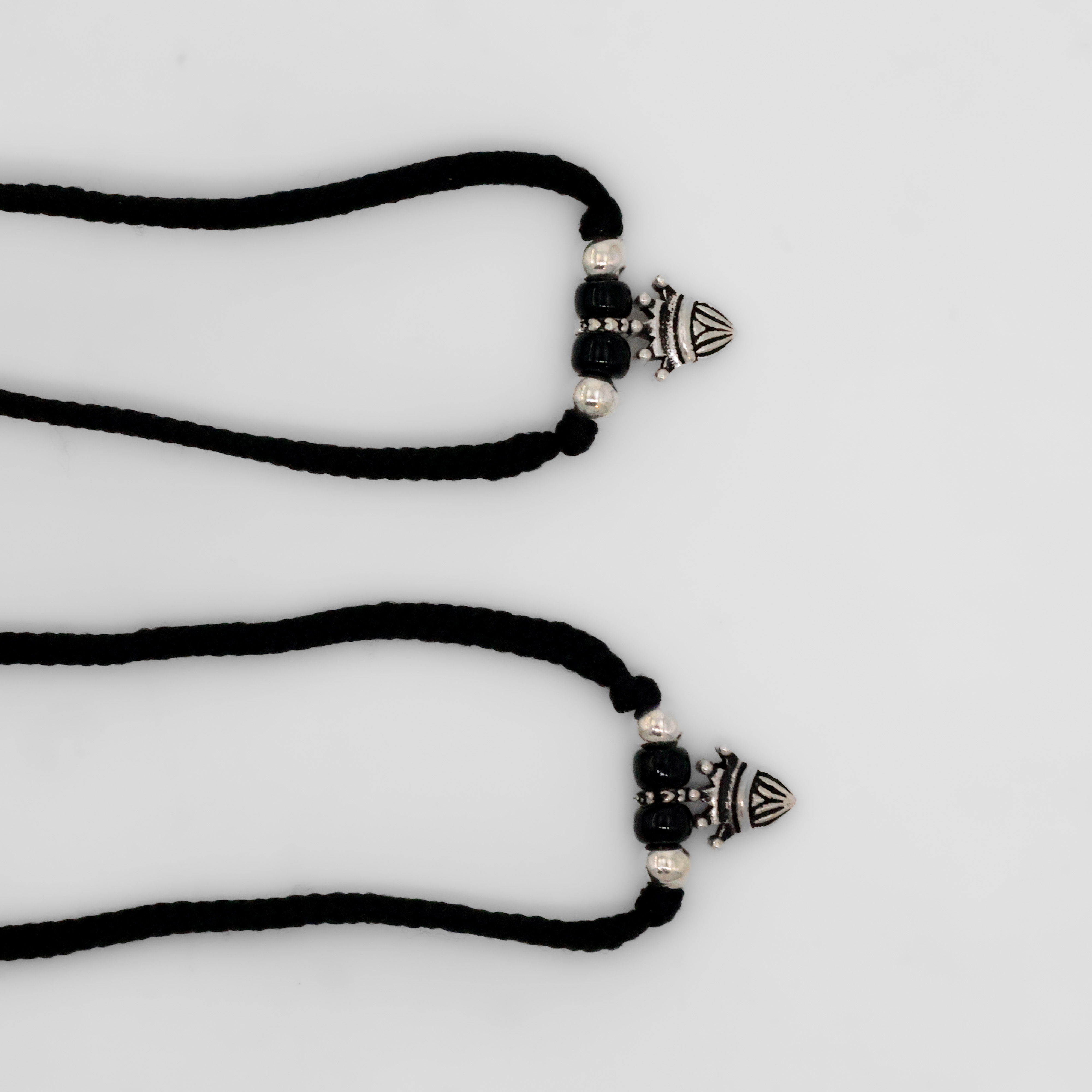 Silver Anklets Pair