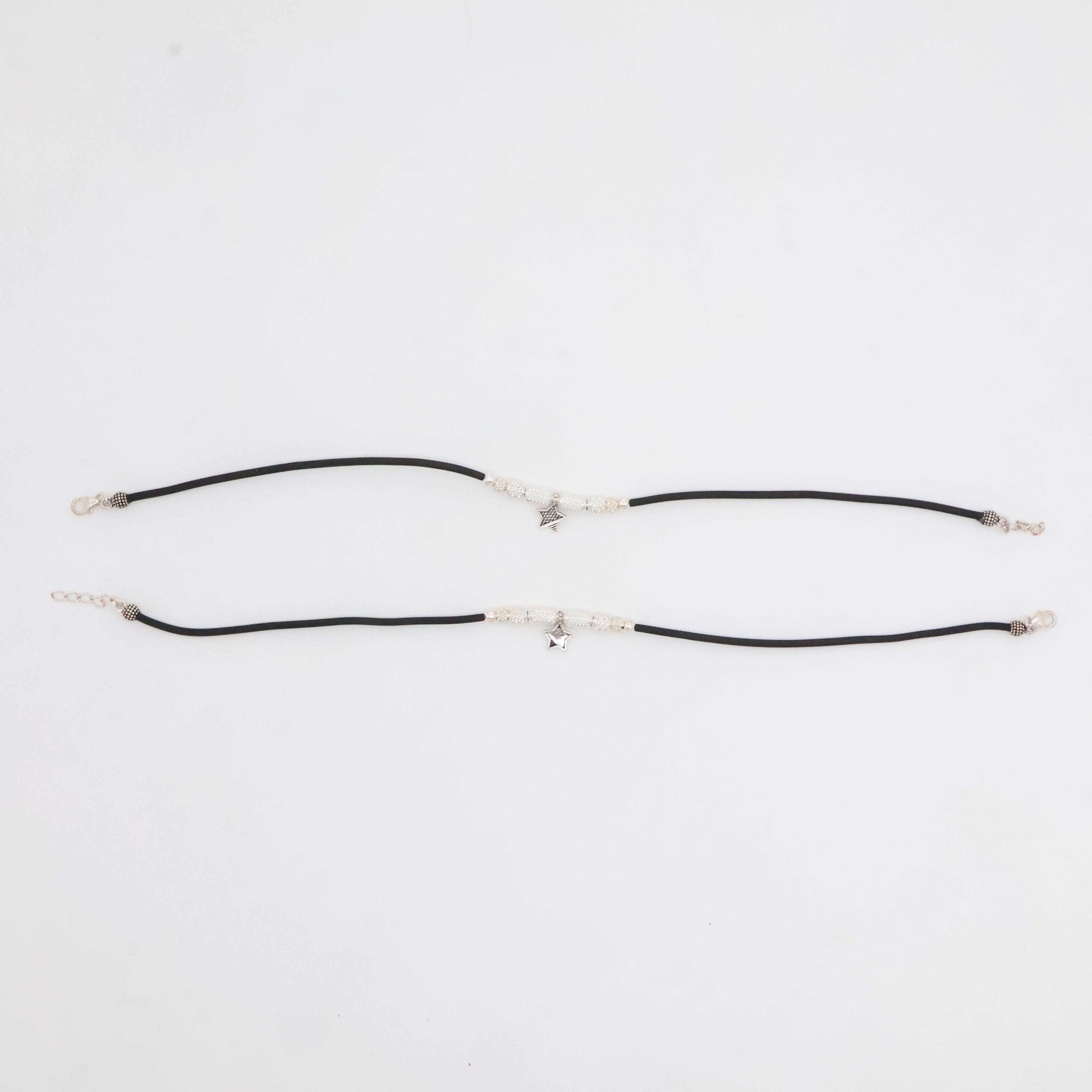 Arham Silver Palace - Silver Star Anklets