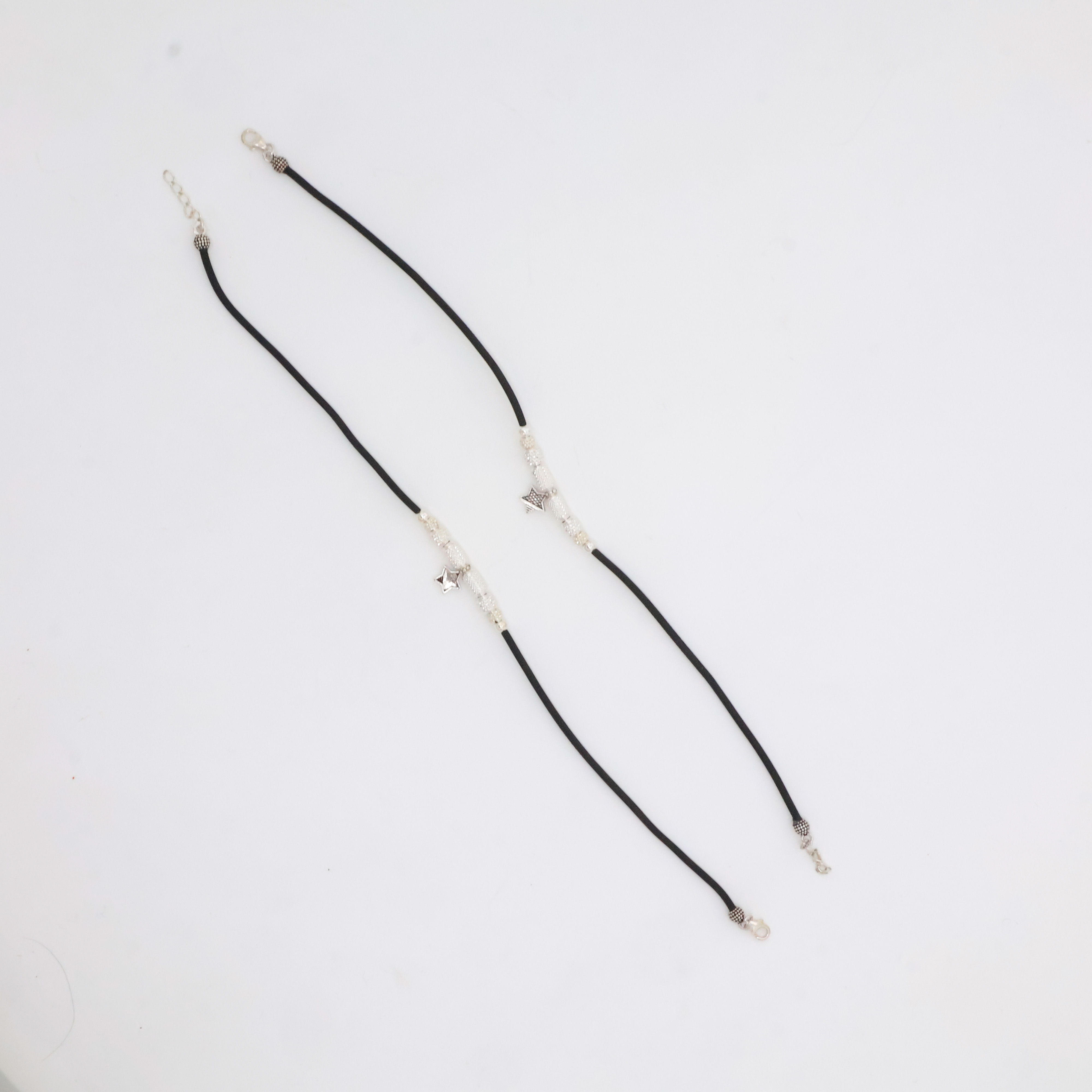 Arham Silver Palace - Silver Star Anklets