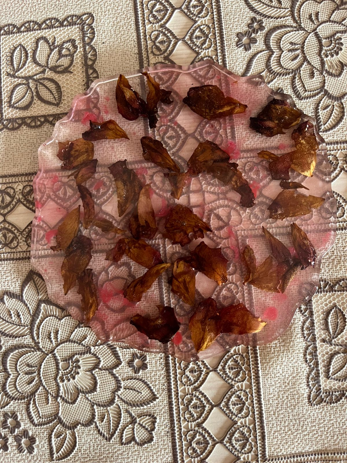 Dried Flower Resin Coasters