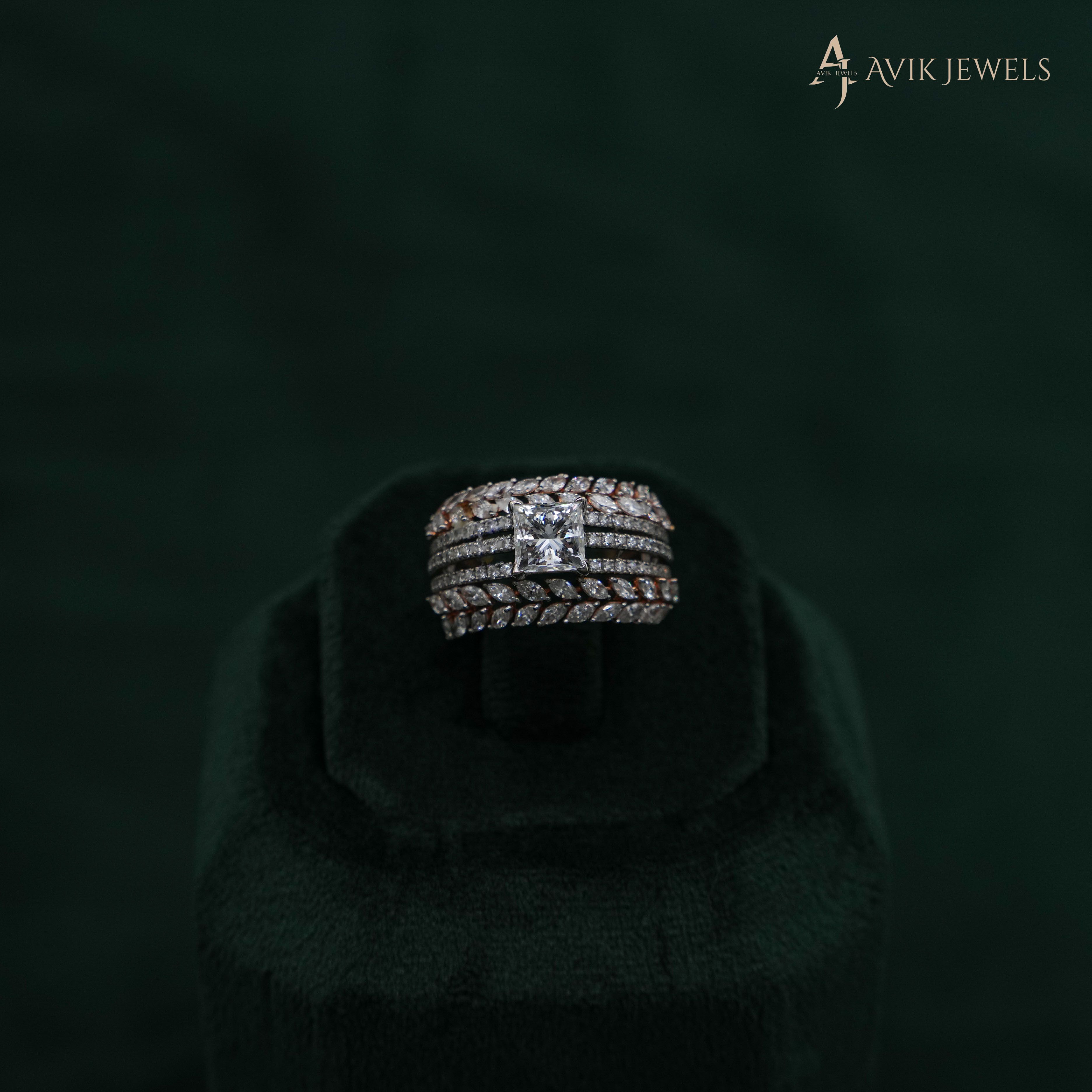 Multi-Band Diamond Ring