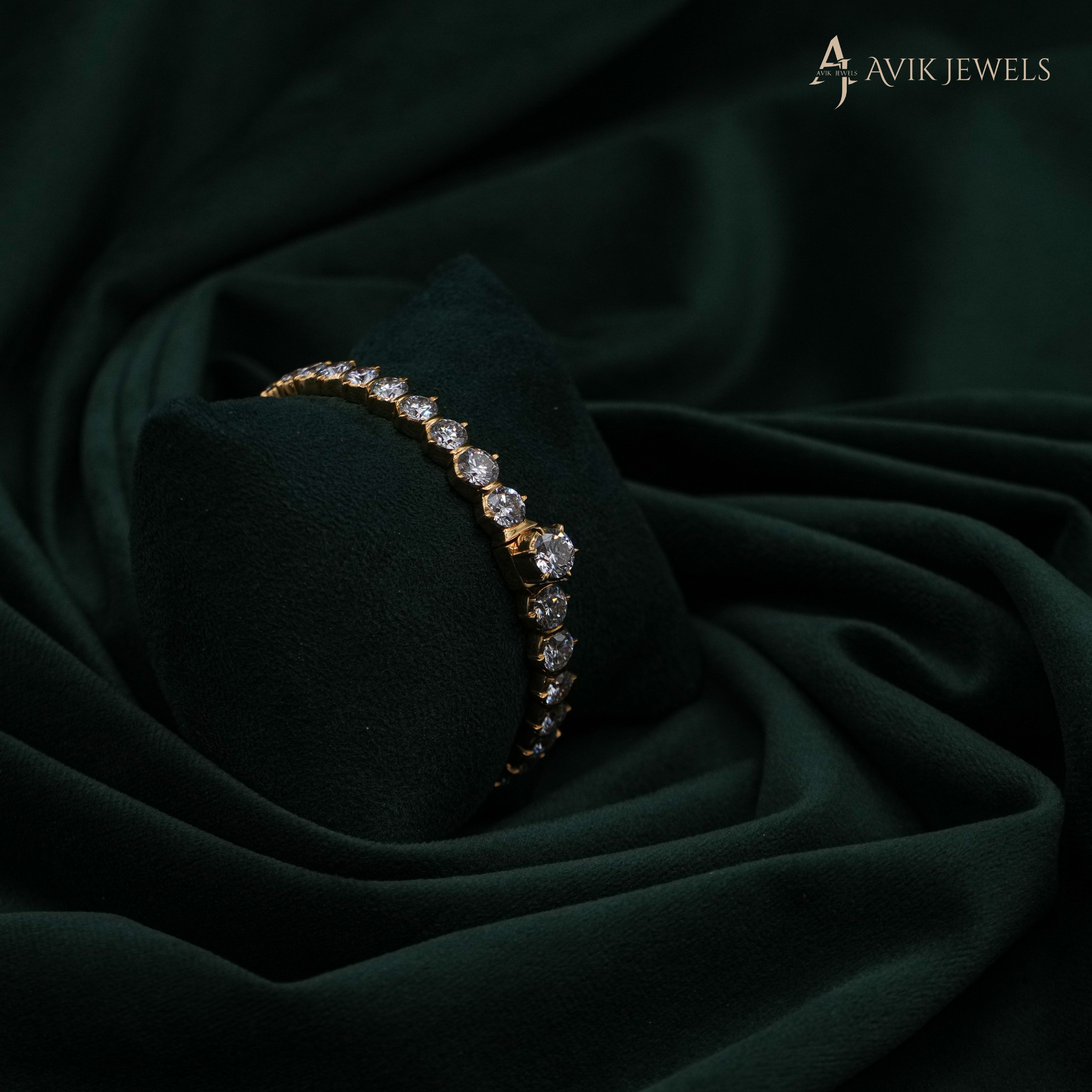 Avik Jewels - Lab Grown Diamond Tennis Bracelet