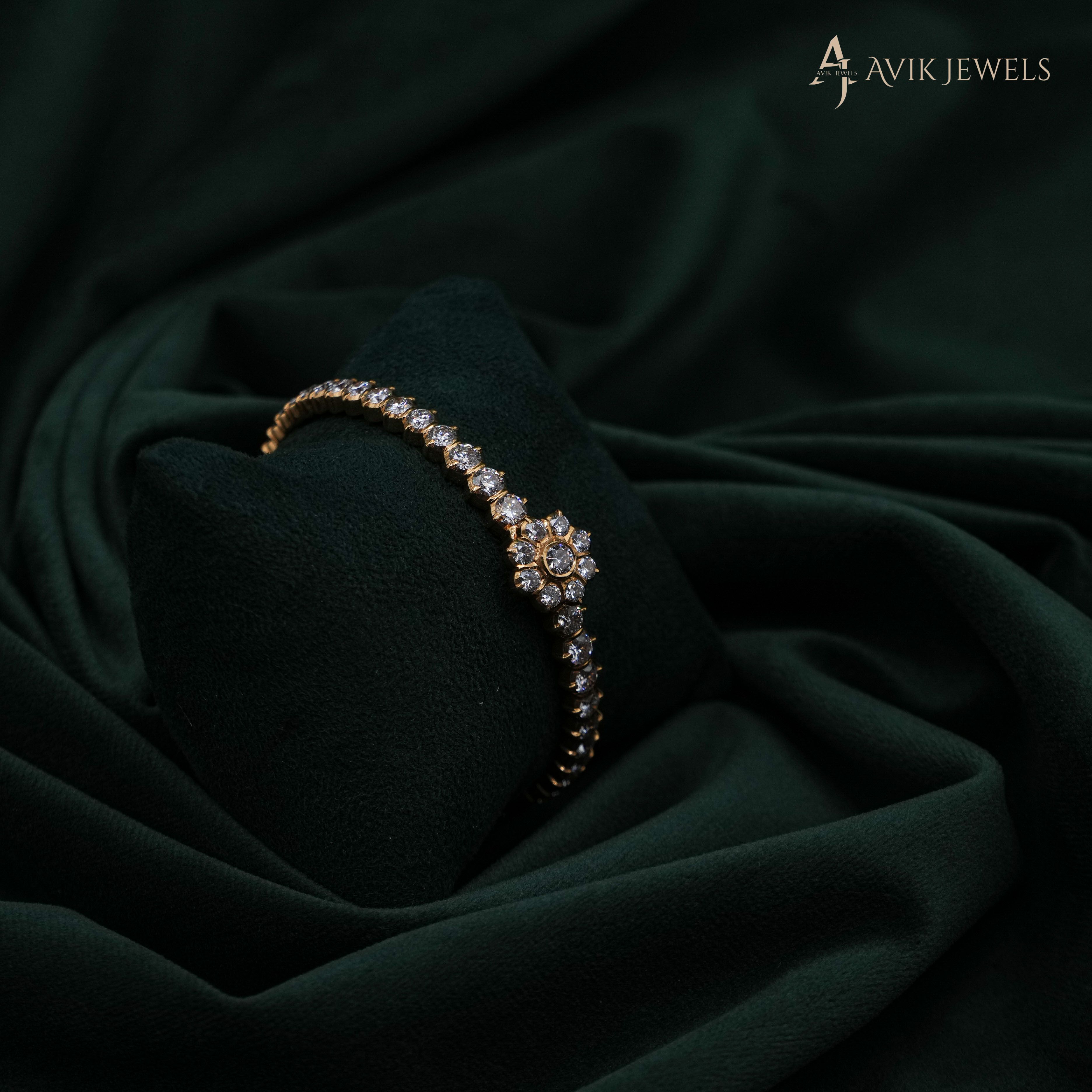 Avik Jewels - Lab Grown Diamond Tennis Bracelet