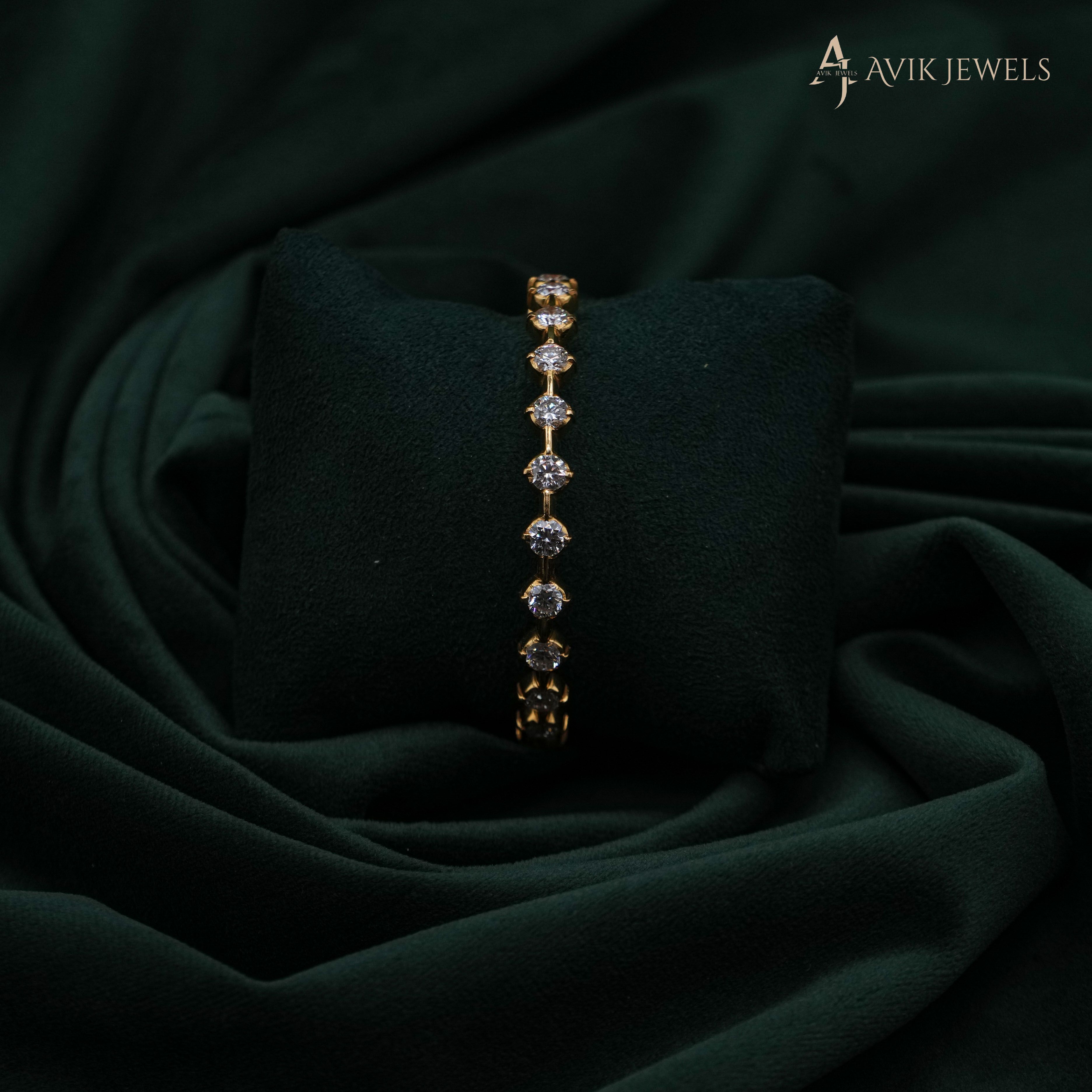 Avik Jewels - Lab Grown Diamond Tennis Bracelet