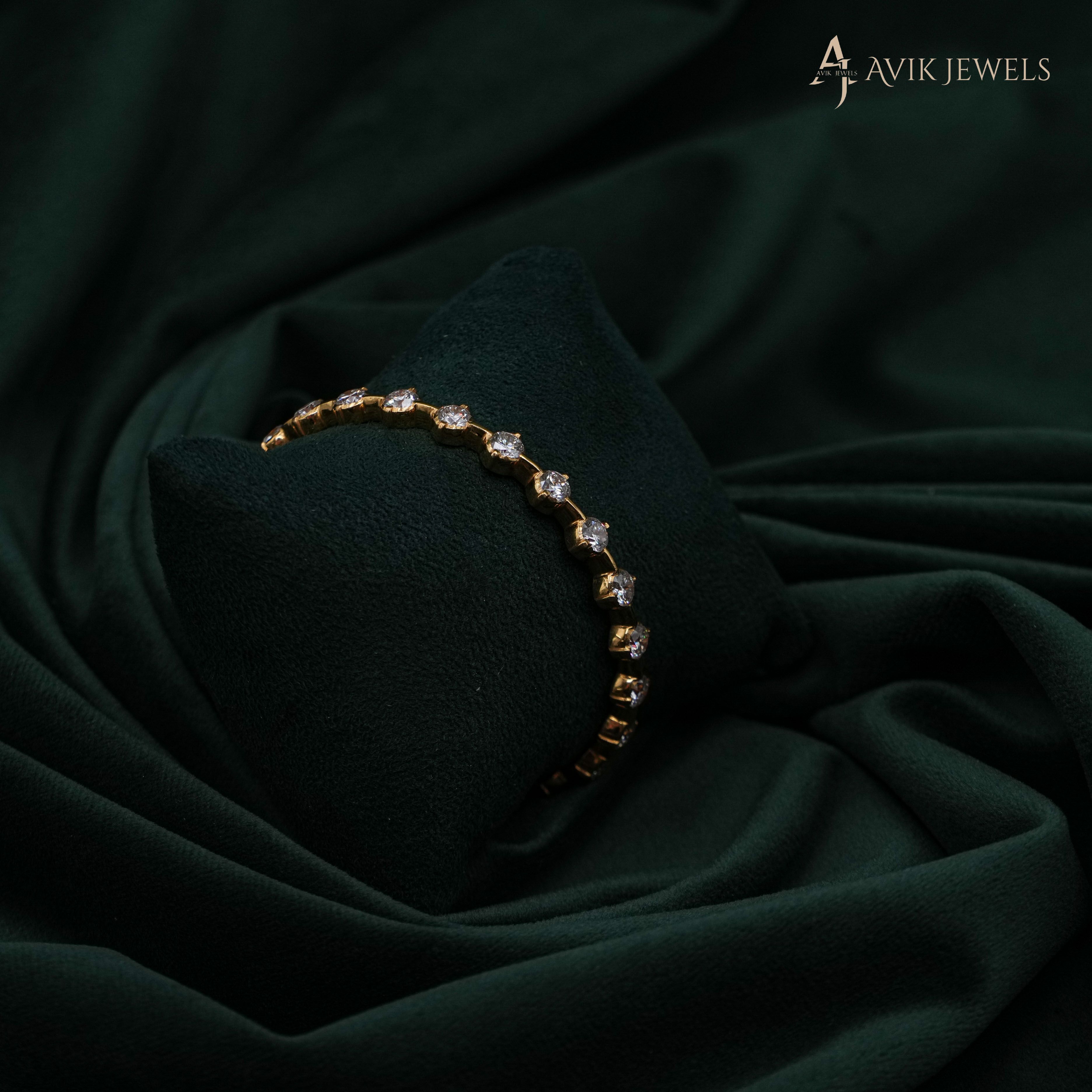 Avik Jewels - Lab Grown Diamond Tennis Bracelet