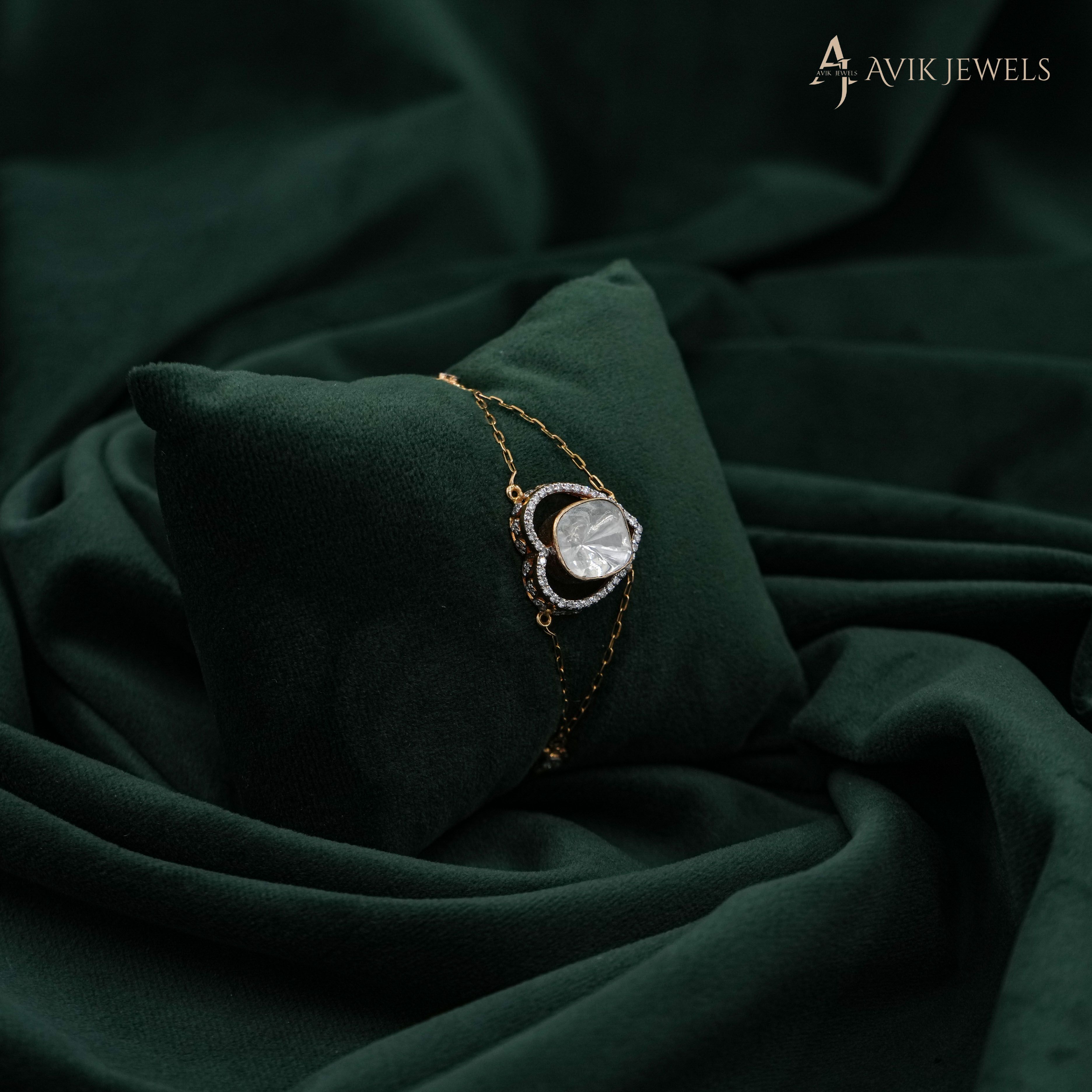 Avik Jewels - Lab Grown Diamond Gold Bracelet