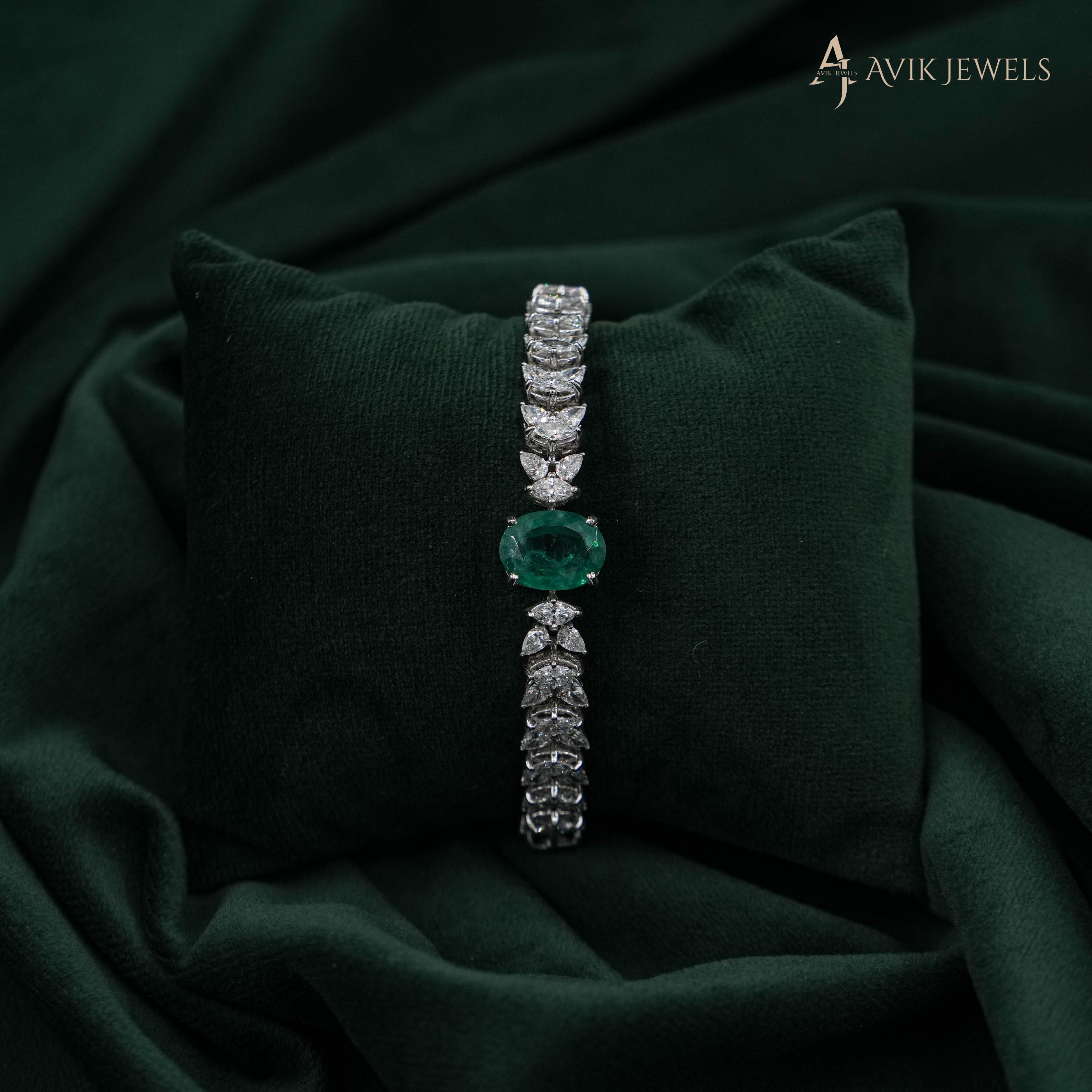 Lab Grown Diamond Gold Bracelet