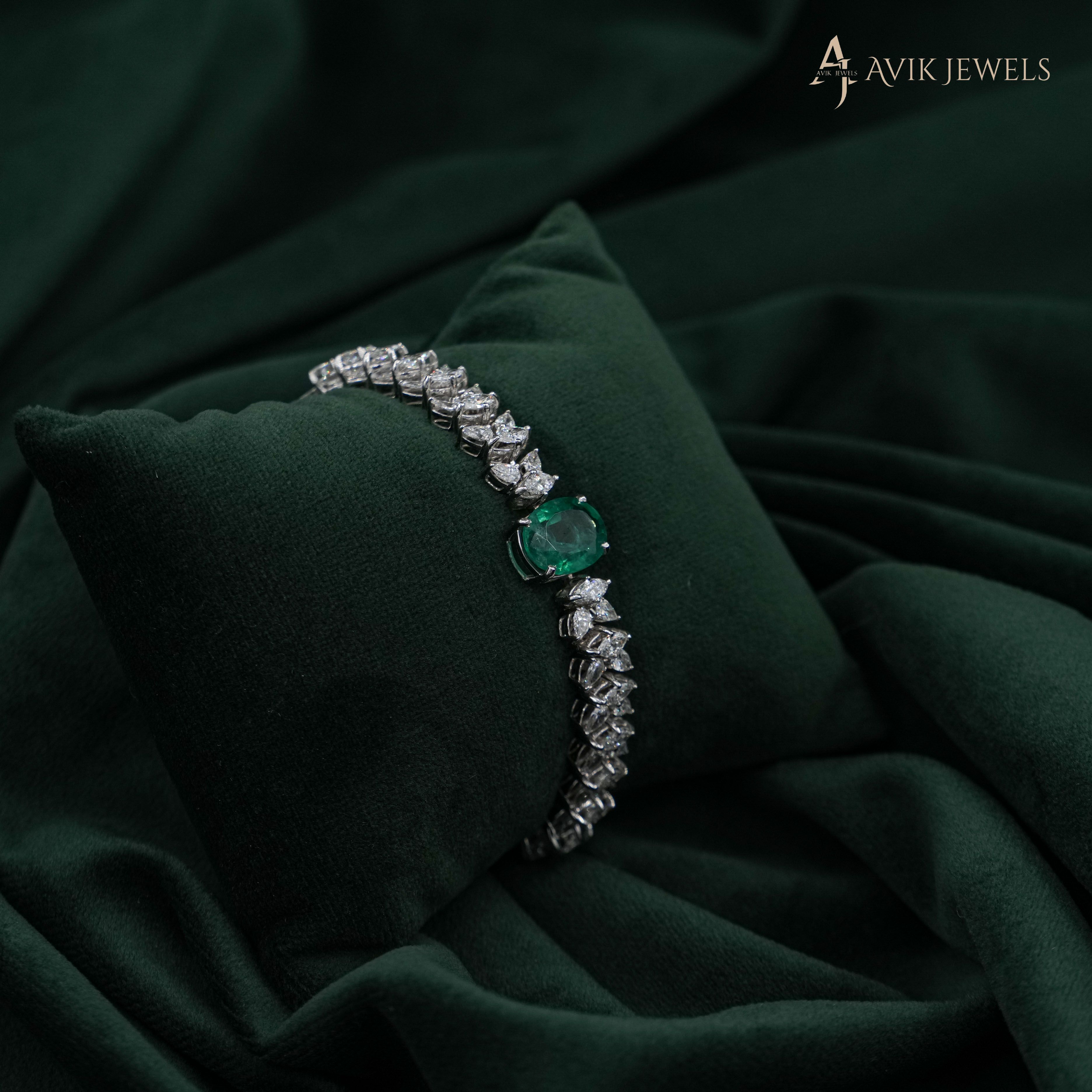 Avik Jewels - Lab Grown Diamond Gold Bracelet