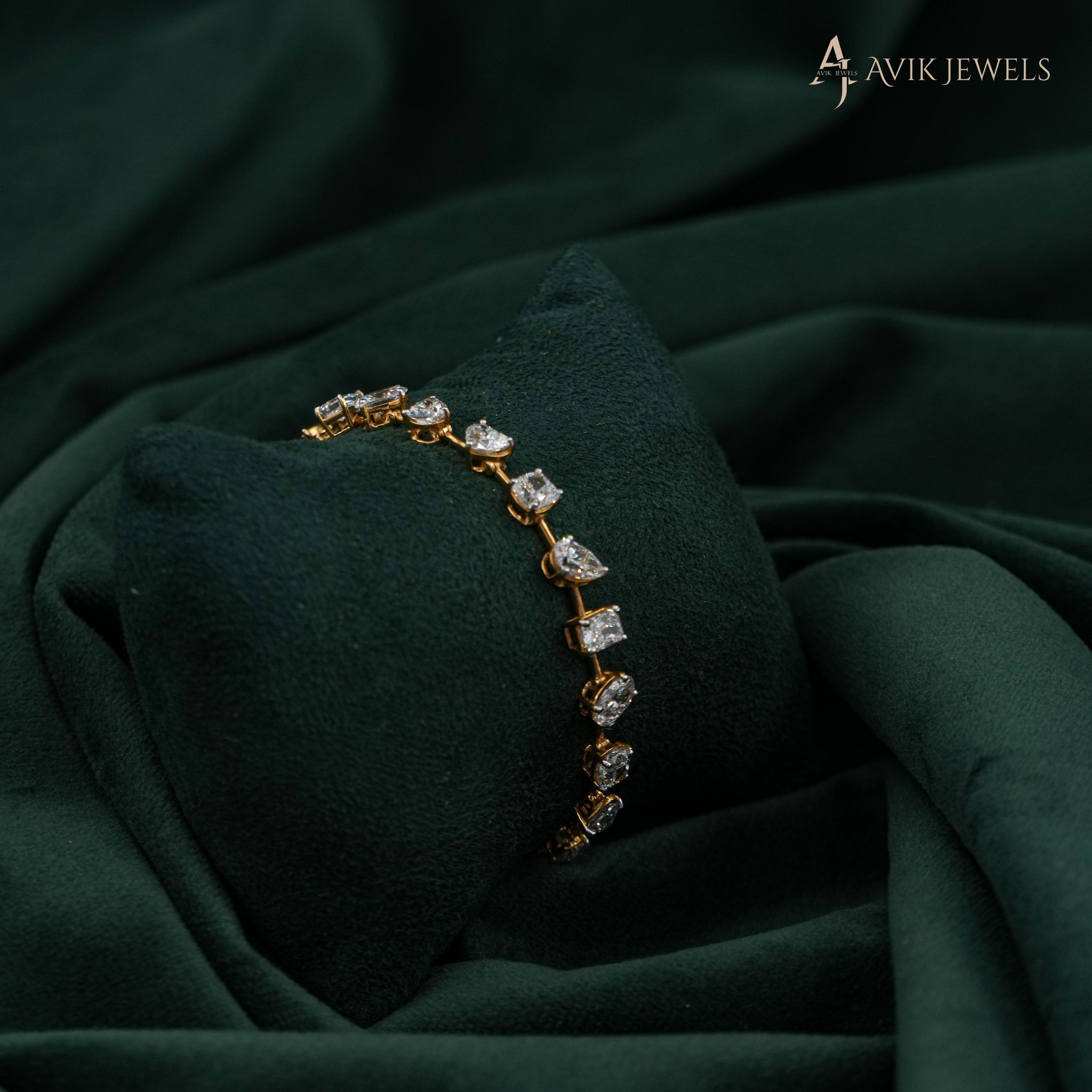 Lab Grown Diamond Emerald Bracelet