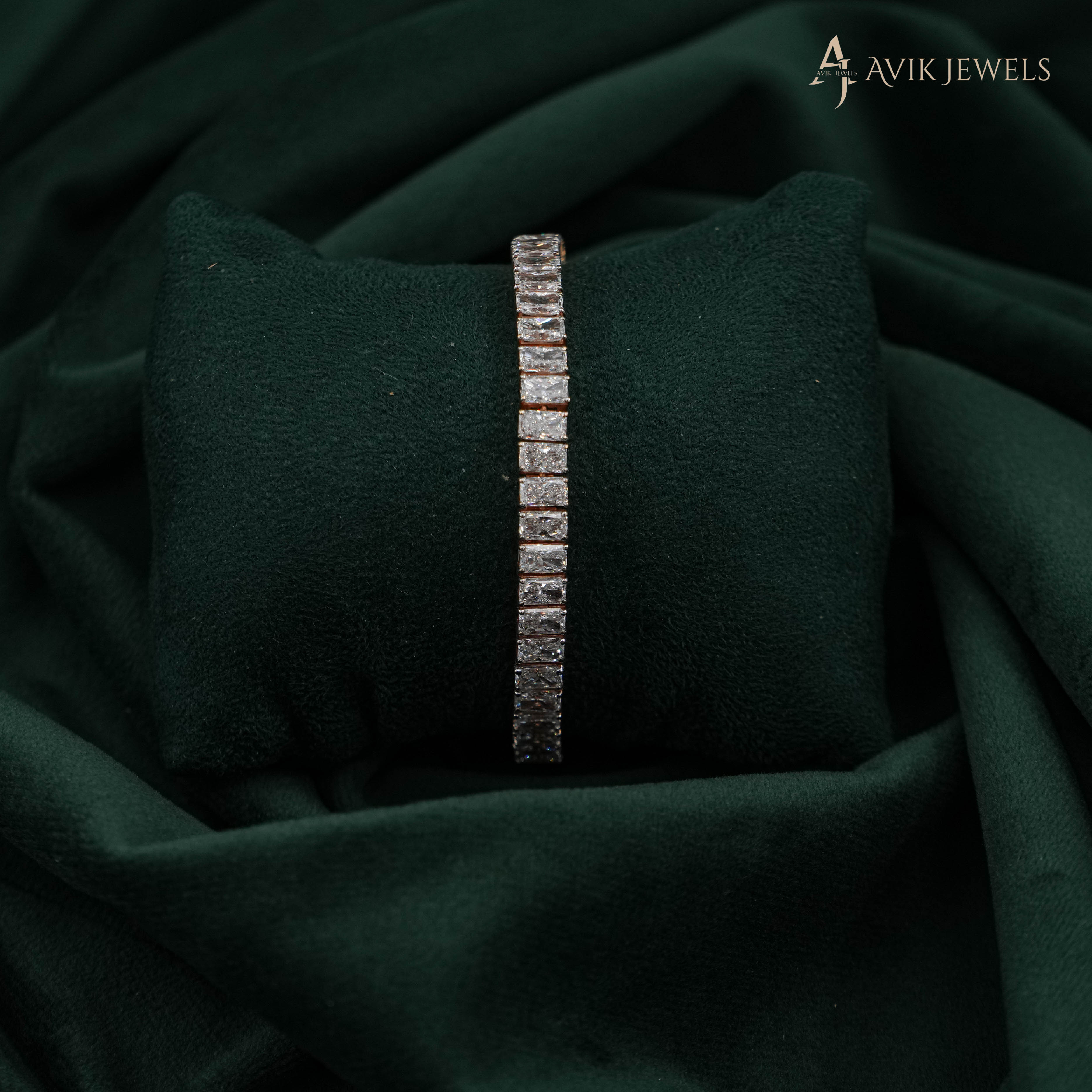 Lab Grown Diamond Gold Bracelet