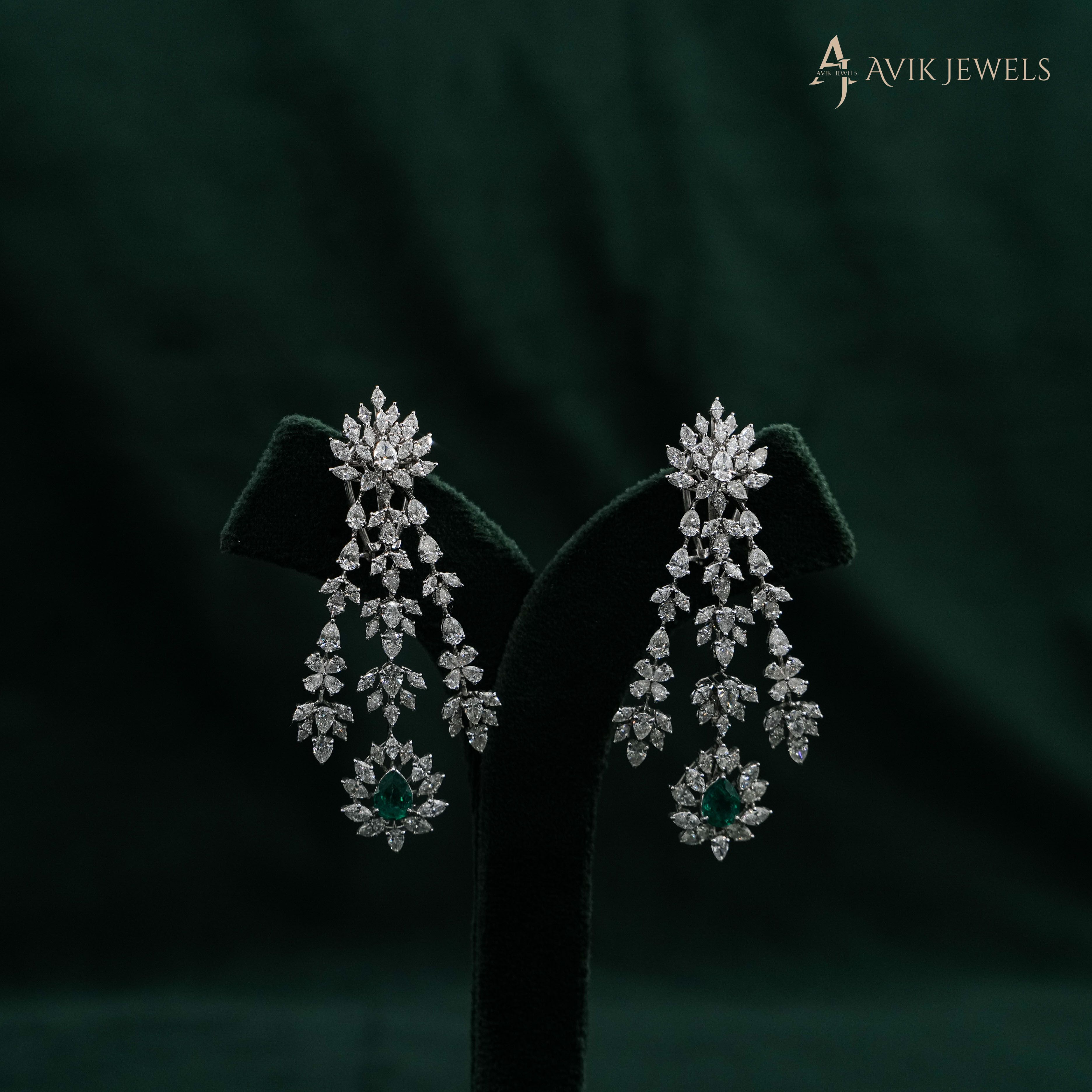 Emerald Drop Earrings
