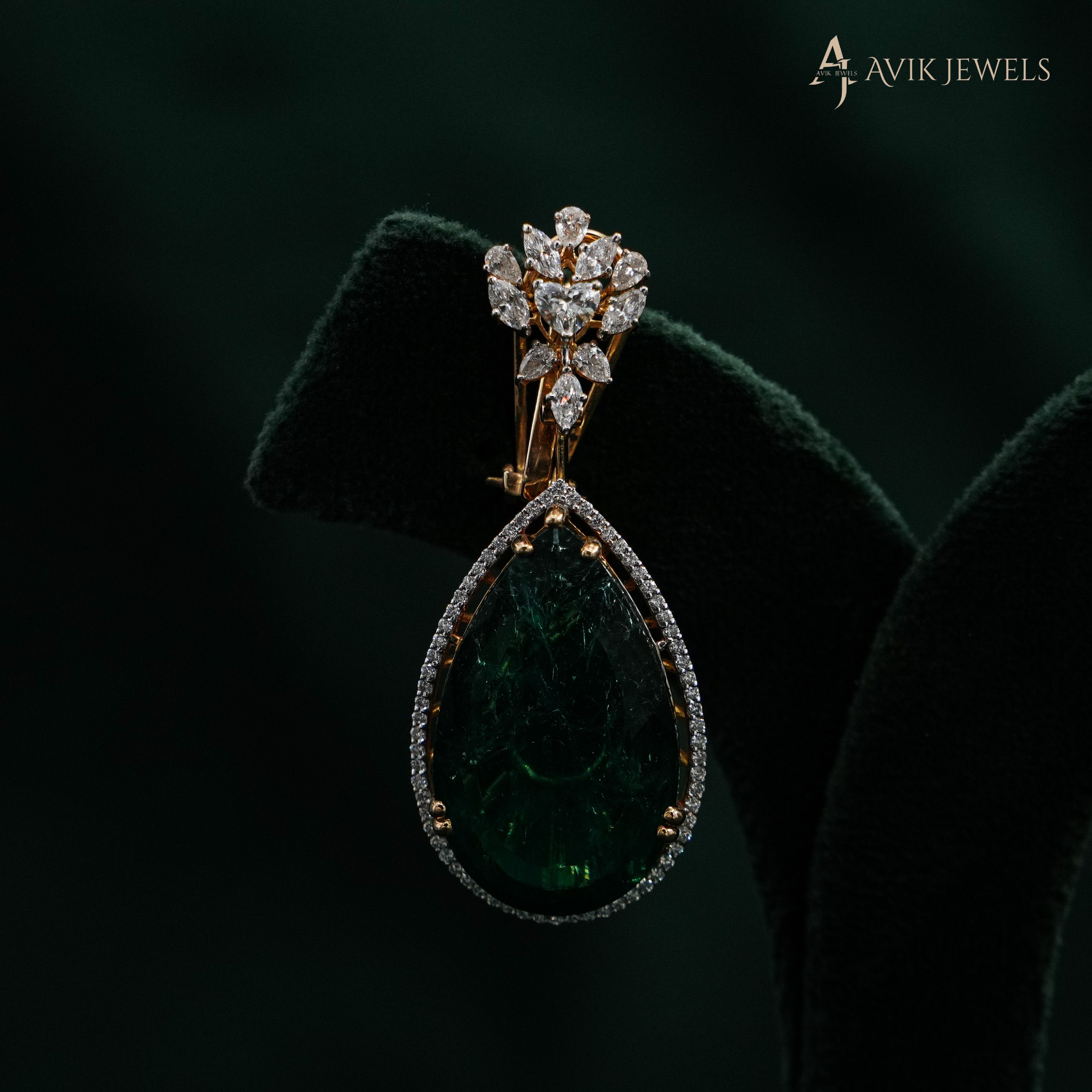 Emerald Drop Earrings