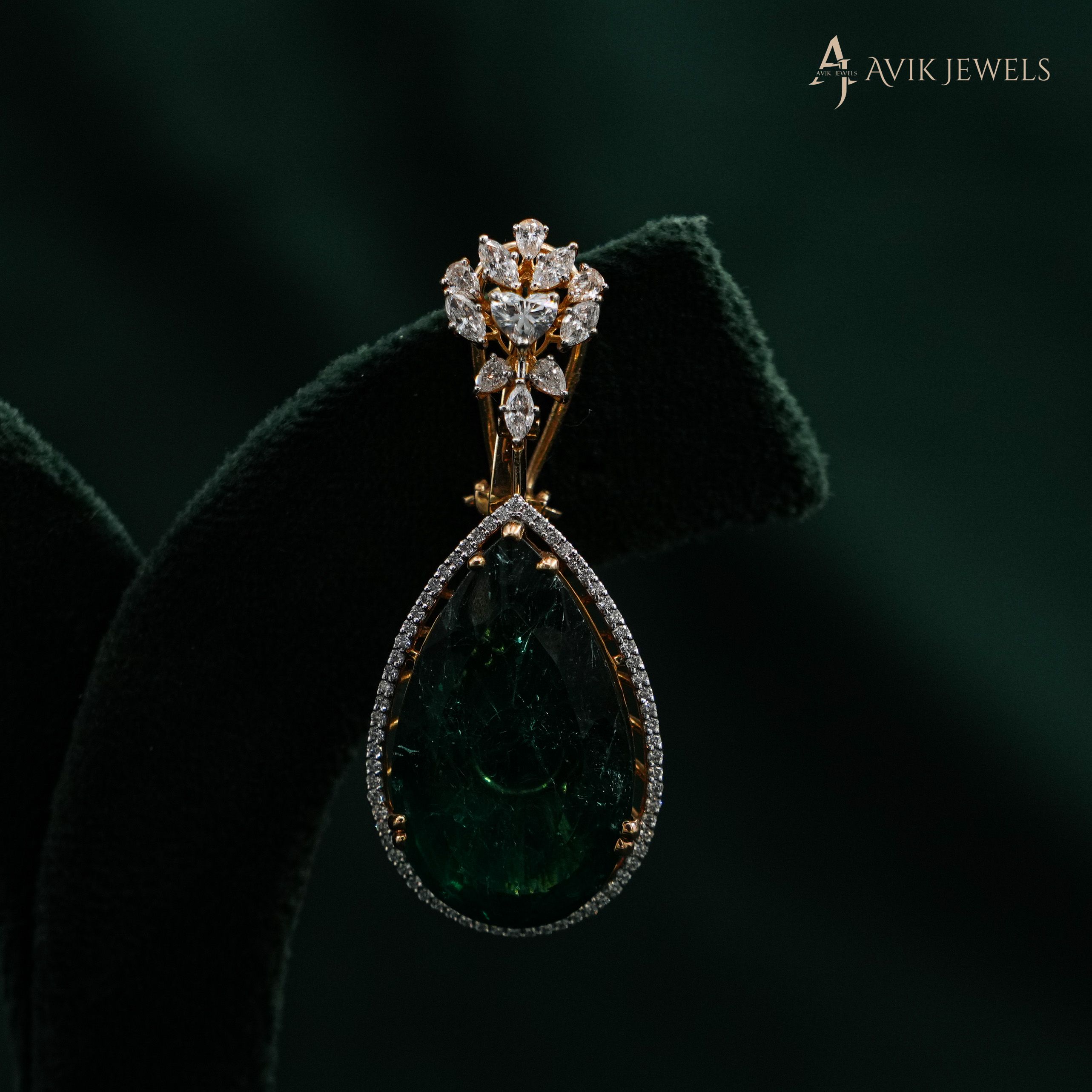 Emerald Drop Earrings