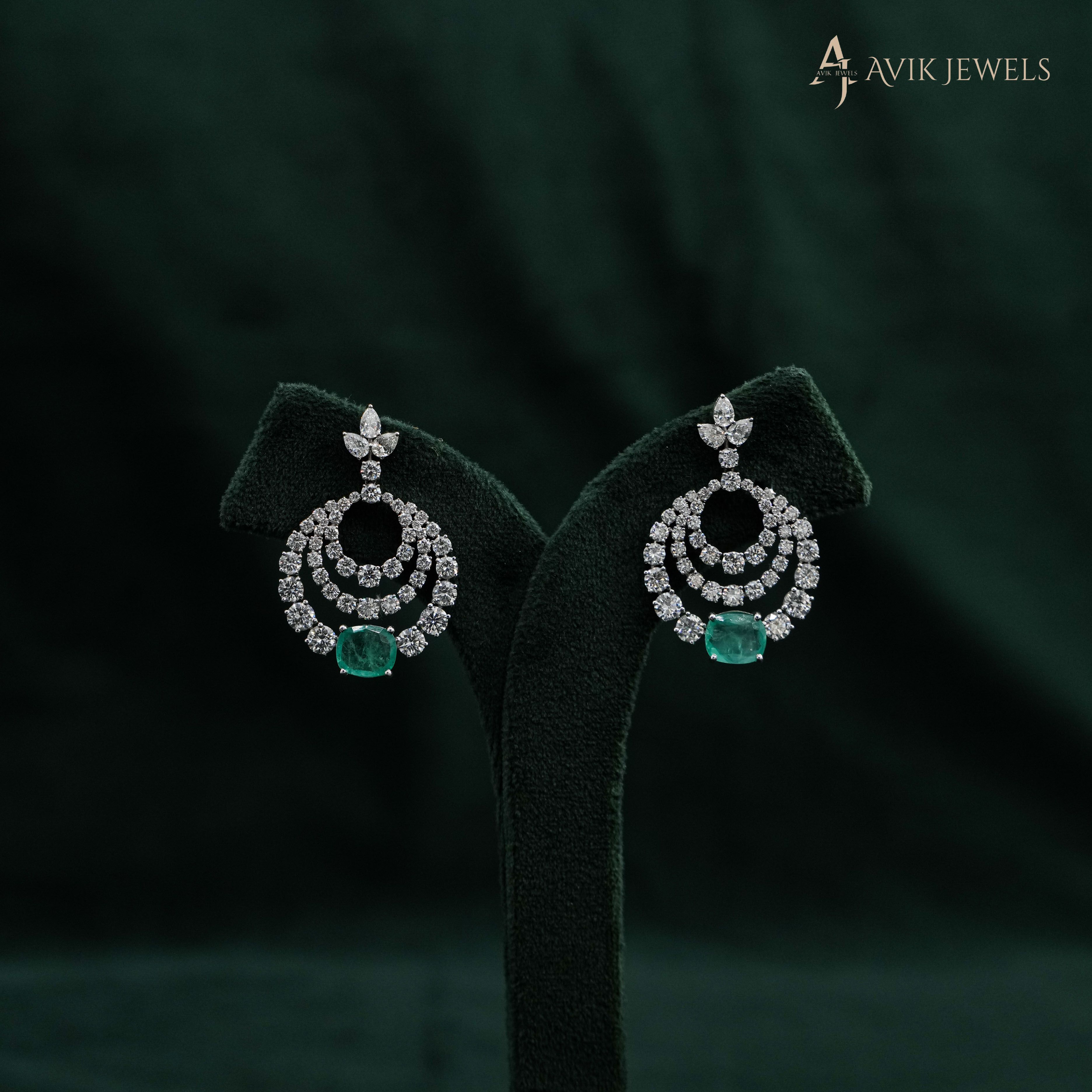 Lab Grown Diamond Drop Earrings