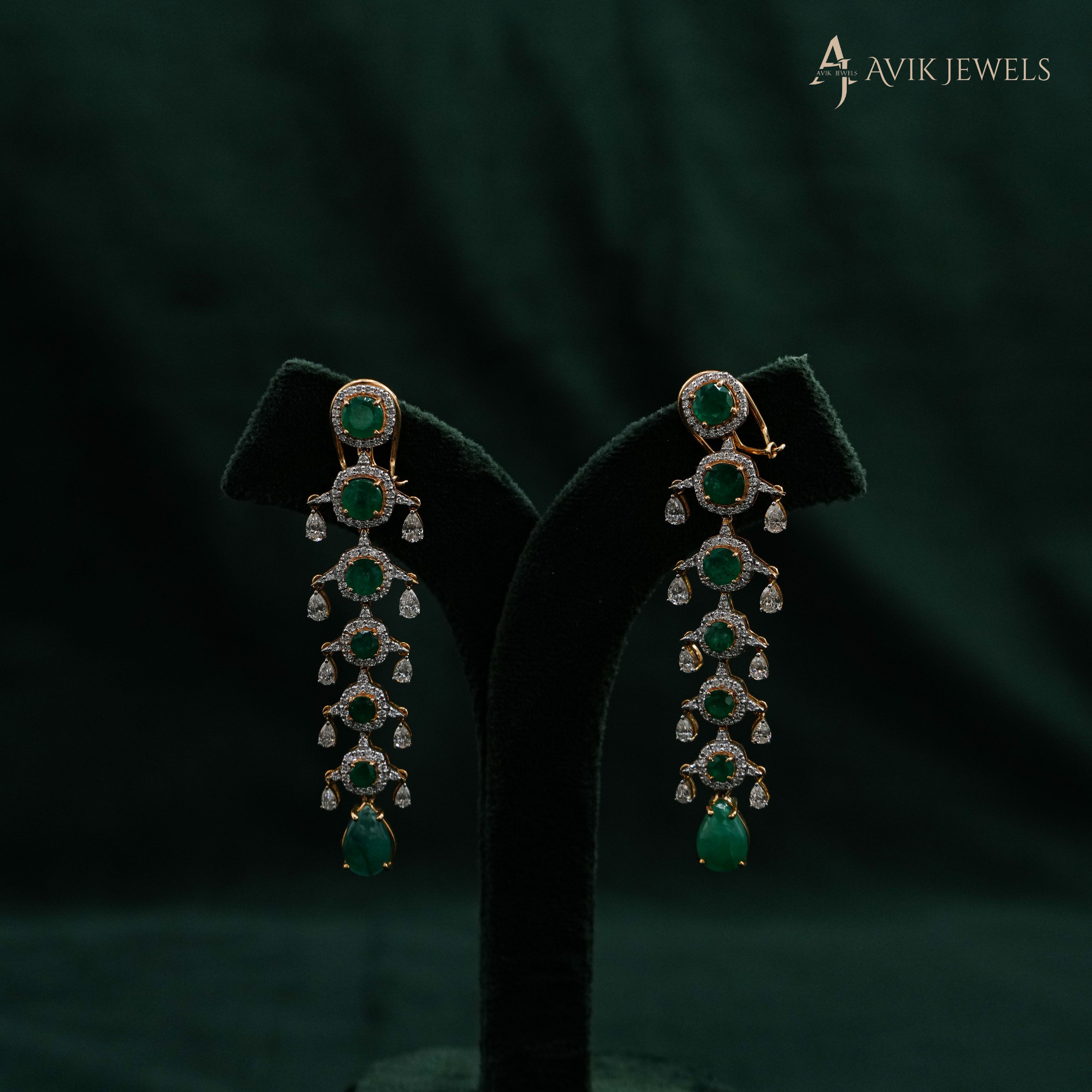 Lab Grown Diamond Drop Earrings