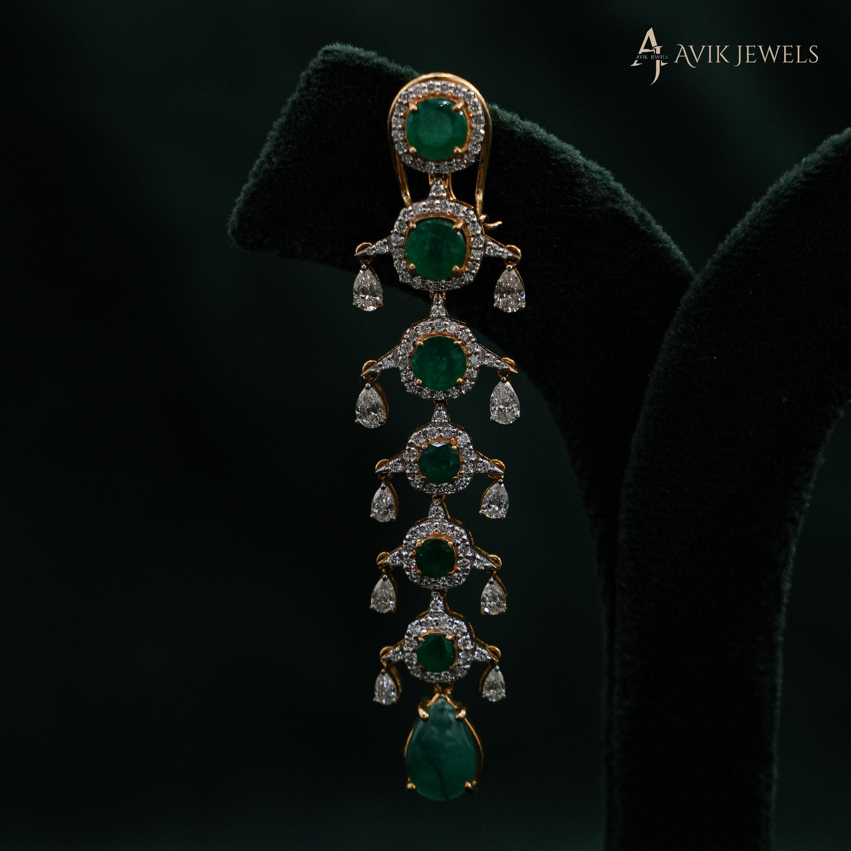 Avik Jewels - Lab Grown Diamond Drop Earrings