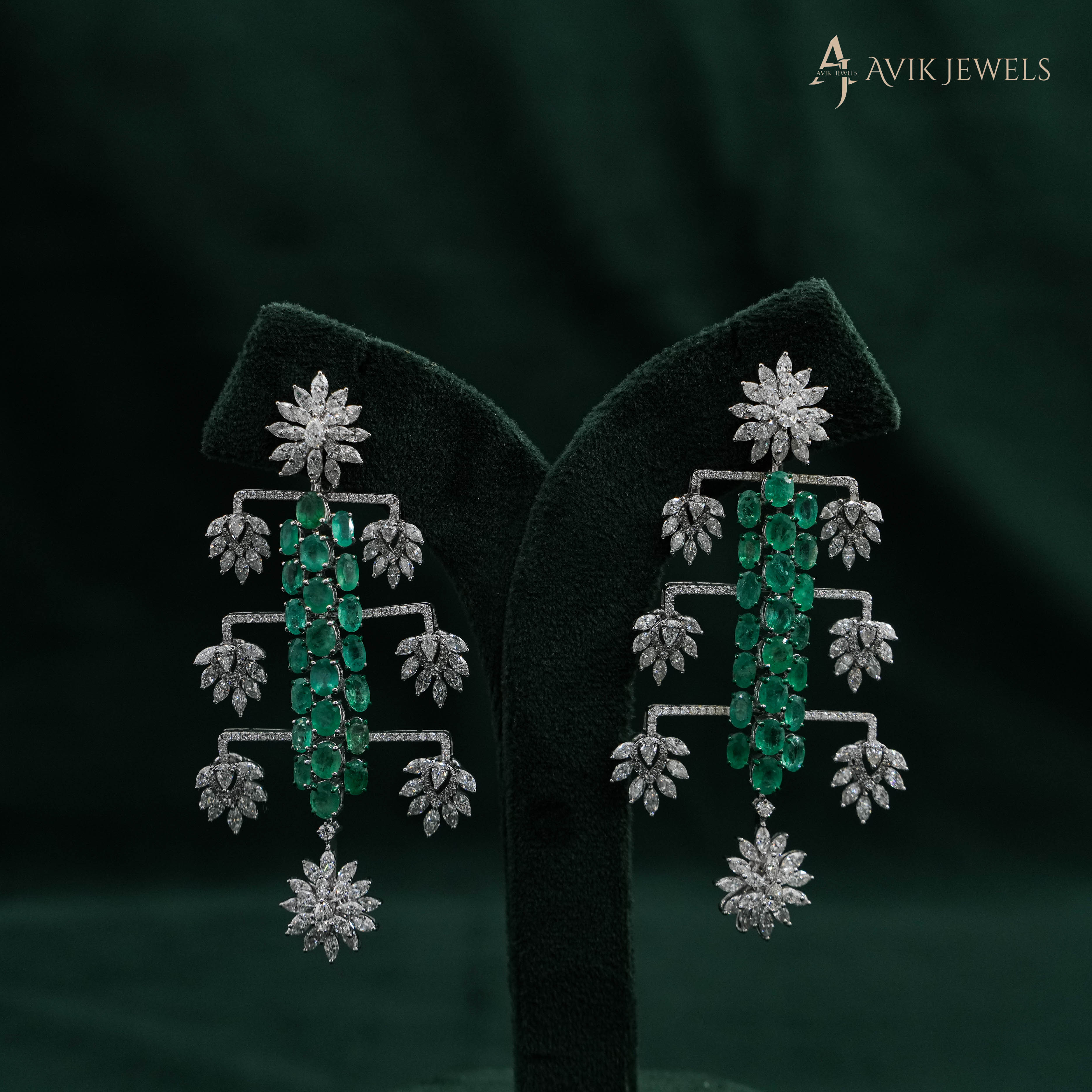 Emerald Drop Earrings