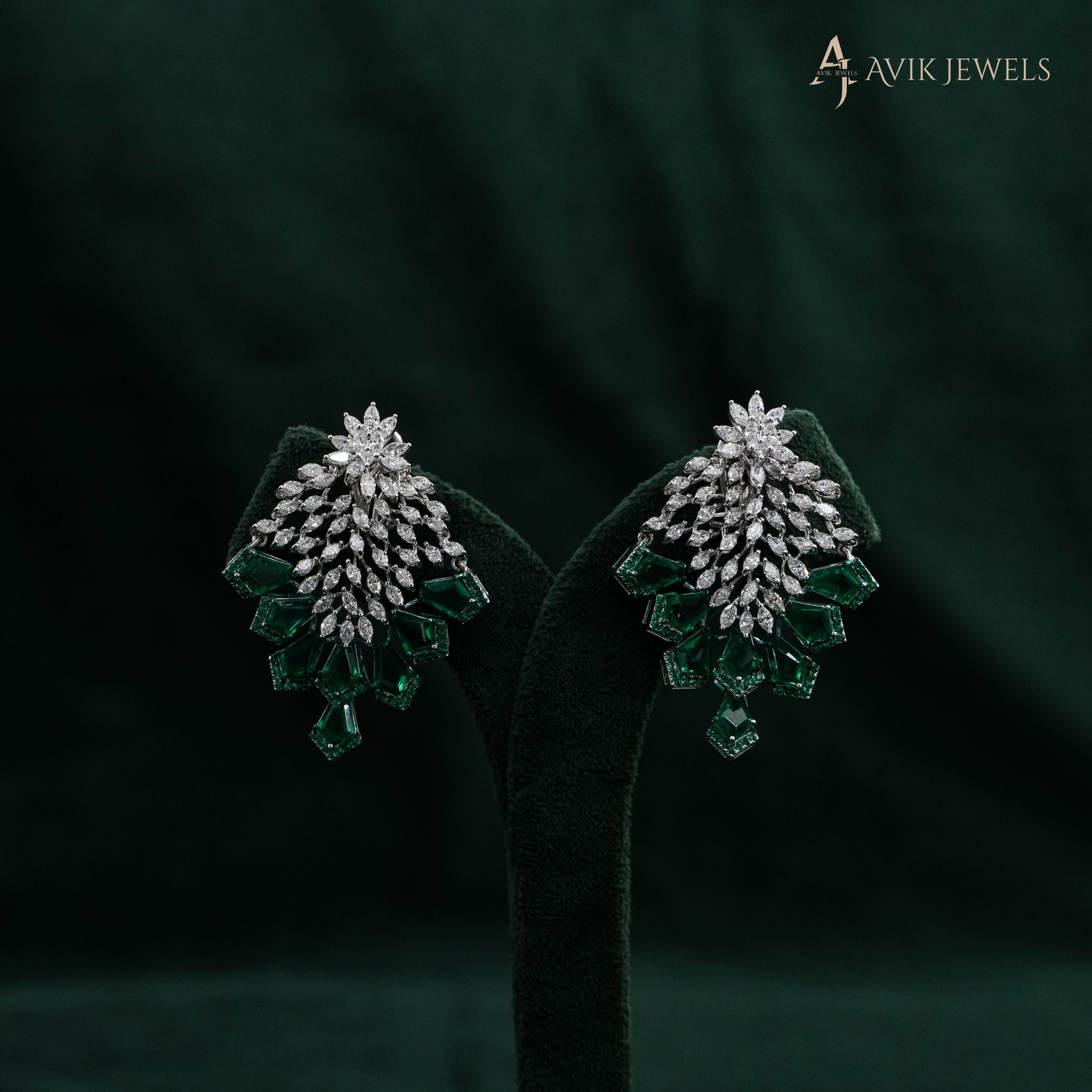 Emerald Drop Earrings