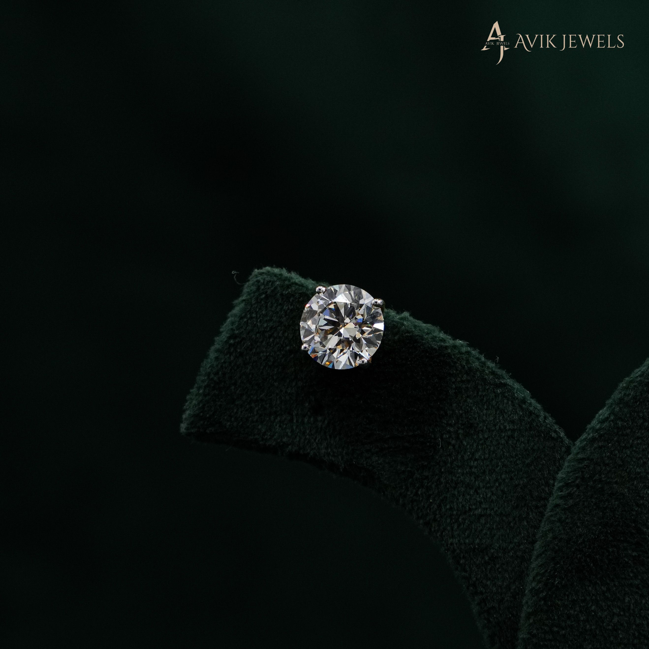 Avik Jewels - Lab Grown Diamond Stud Earrings