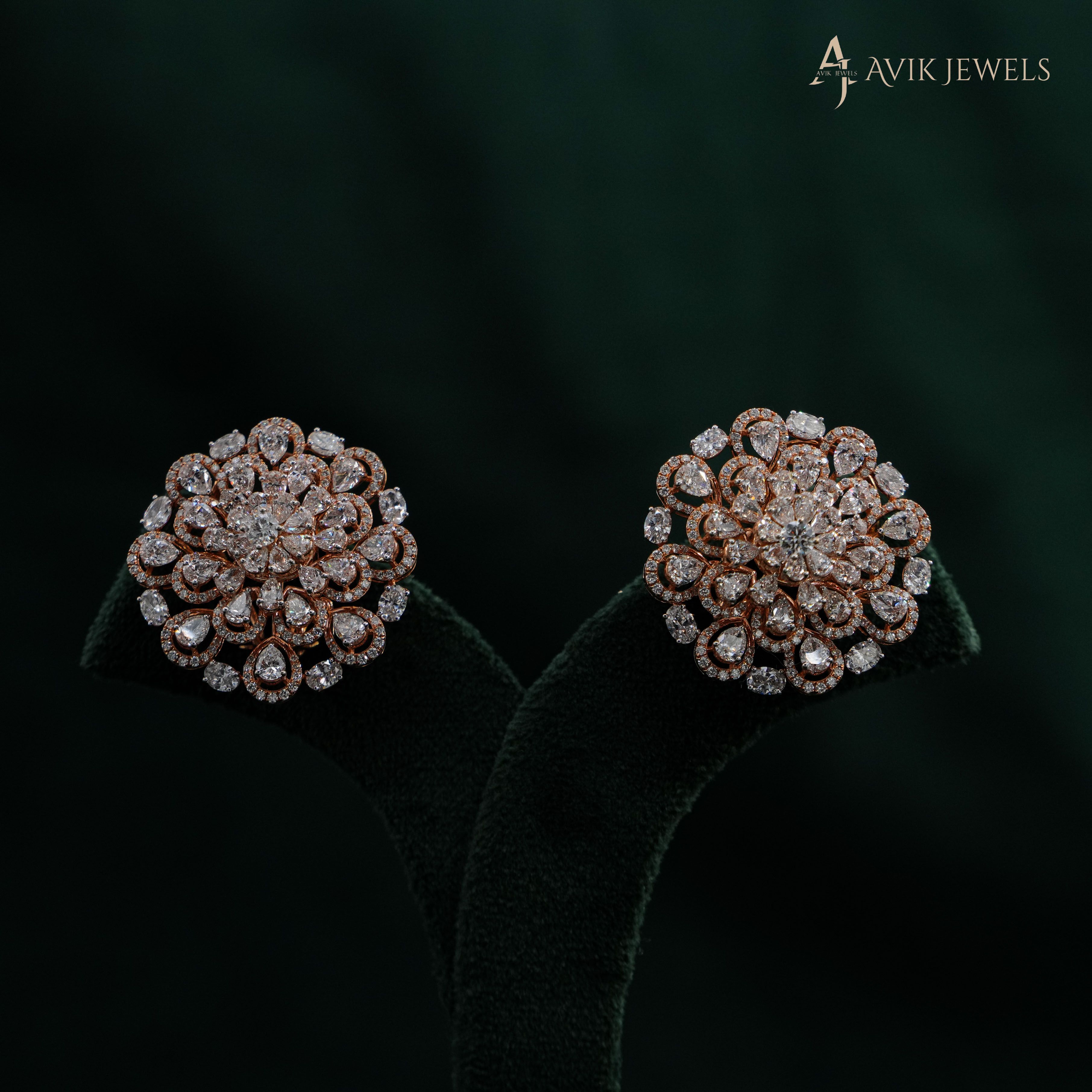 Avik Jewels - Lab Grown Diamond Stud Earrings