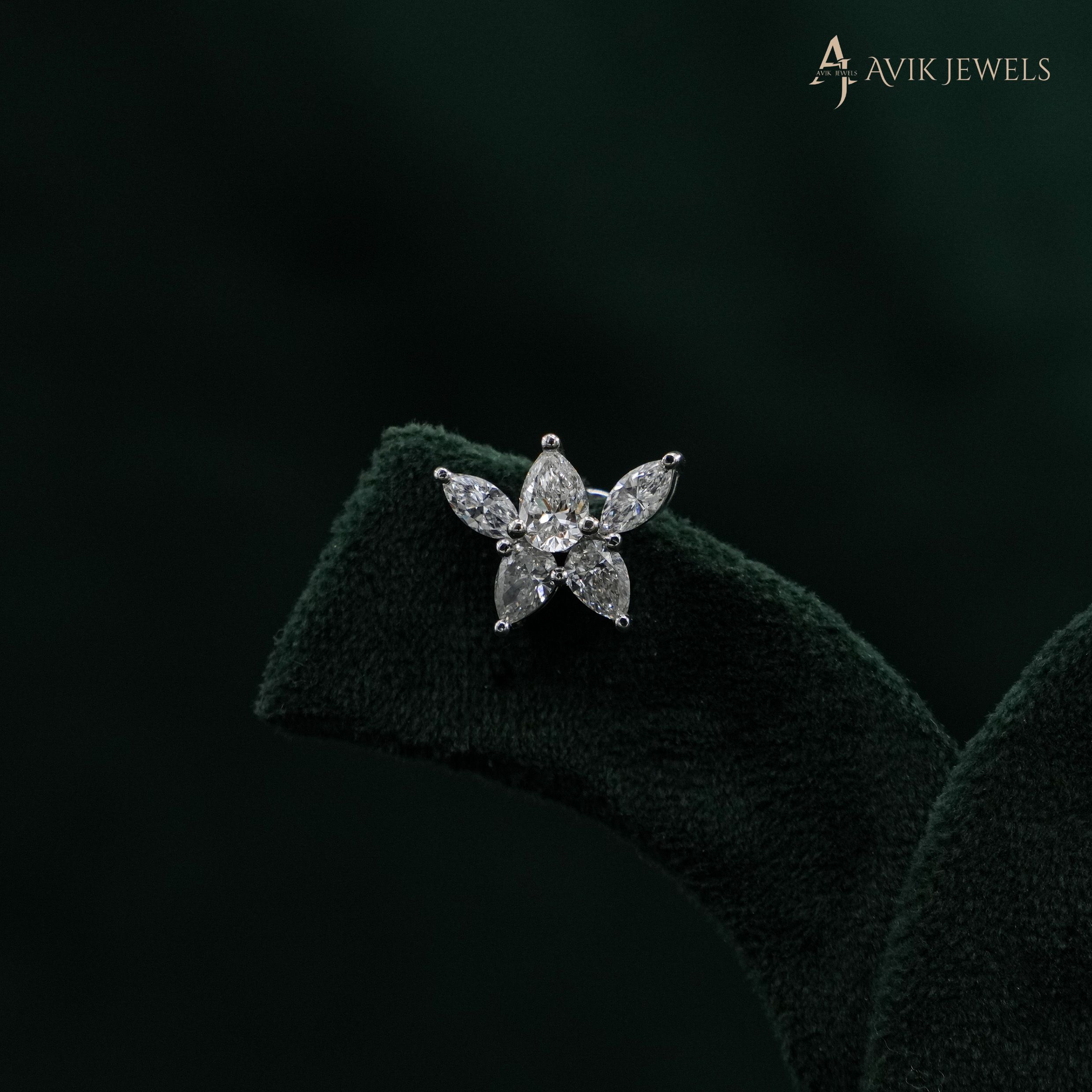 Lab Grown Diamond Cluster Earrings