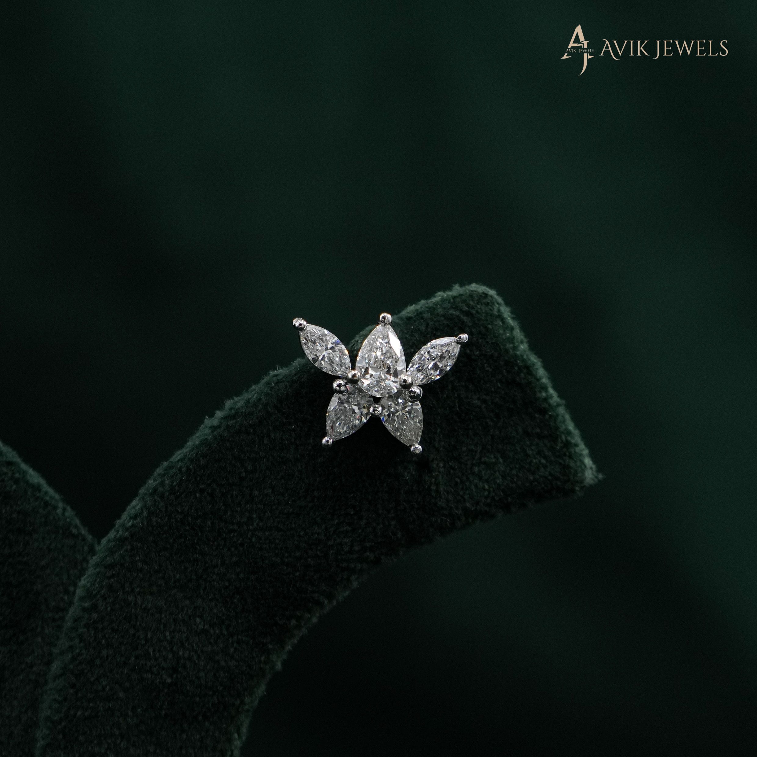 Lab Grown Diamond Cluster Earrings