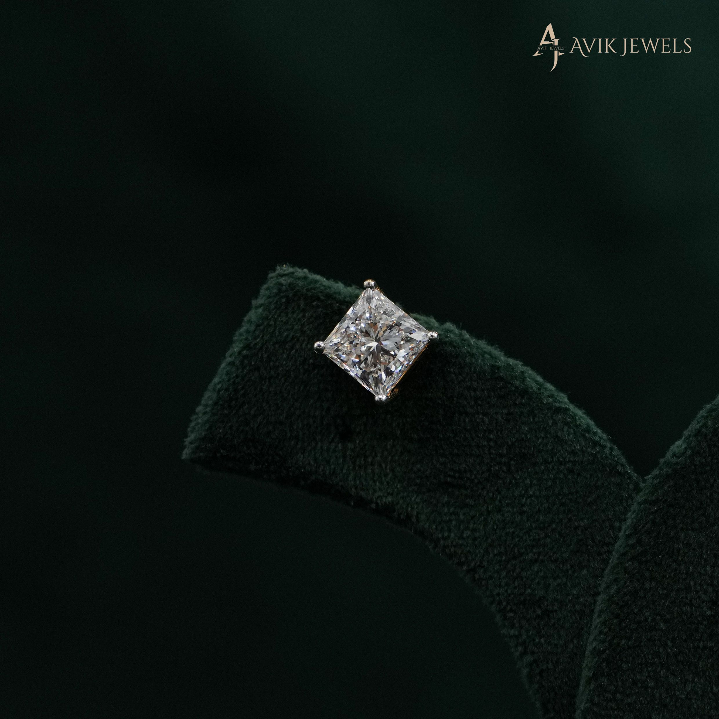 Avik Jewels - Lab Grown Diamond Flower Studs