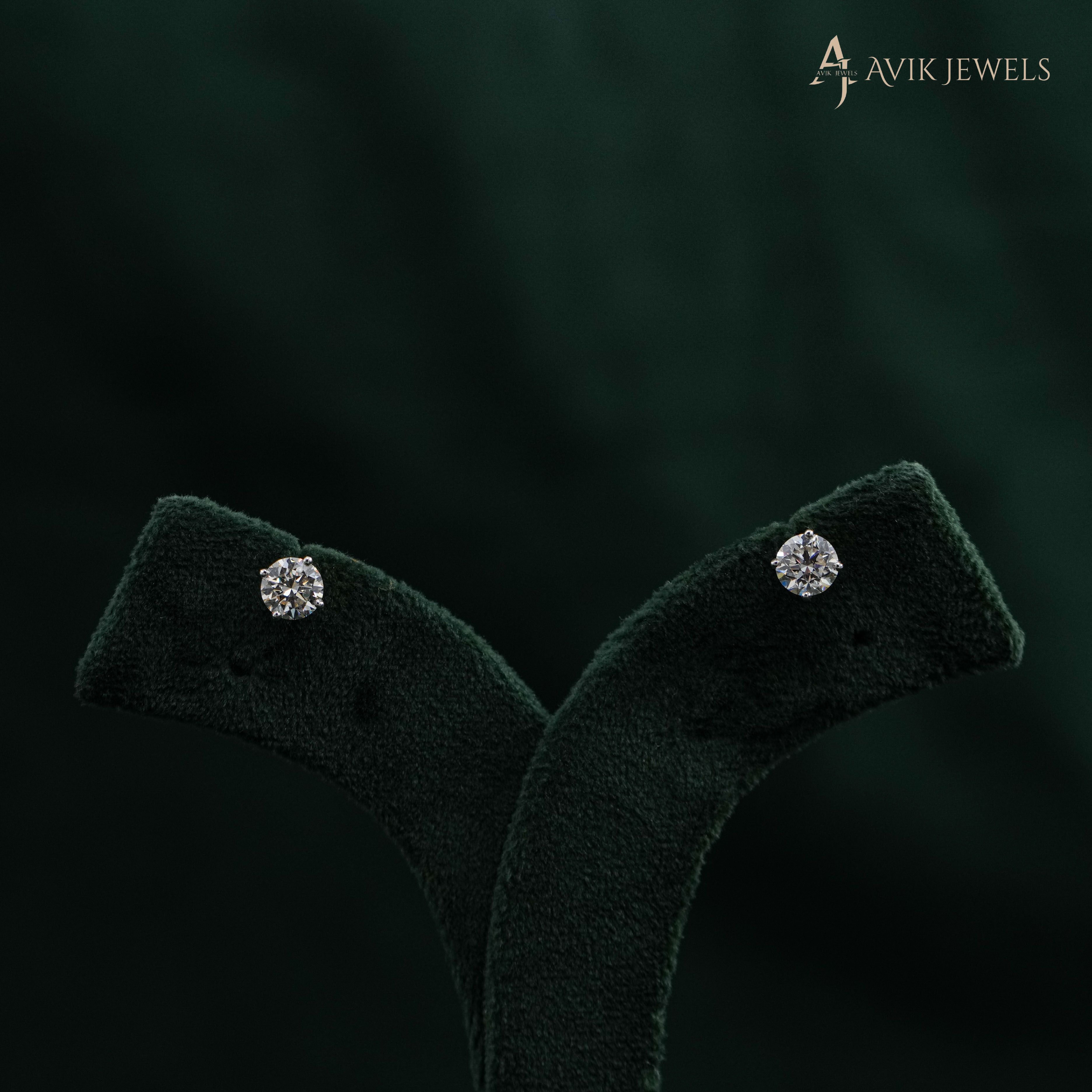 Lab Grown Diamond Stud Earrings