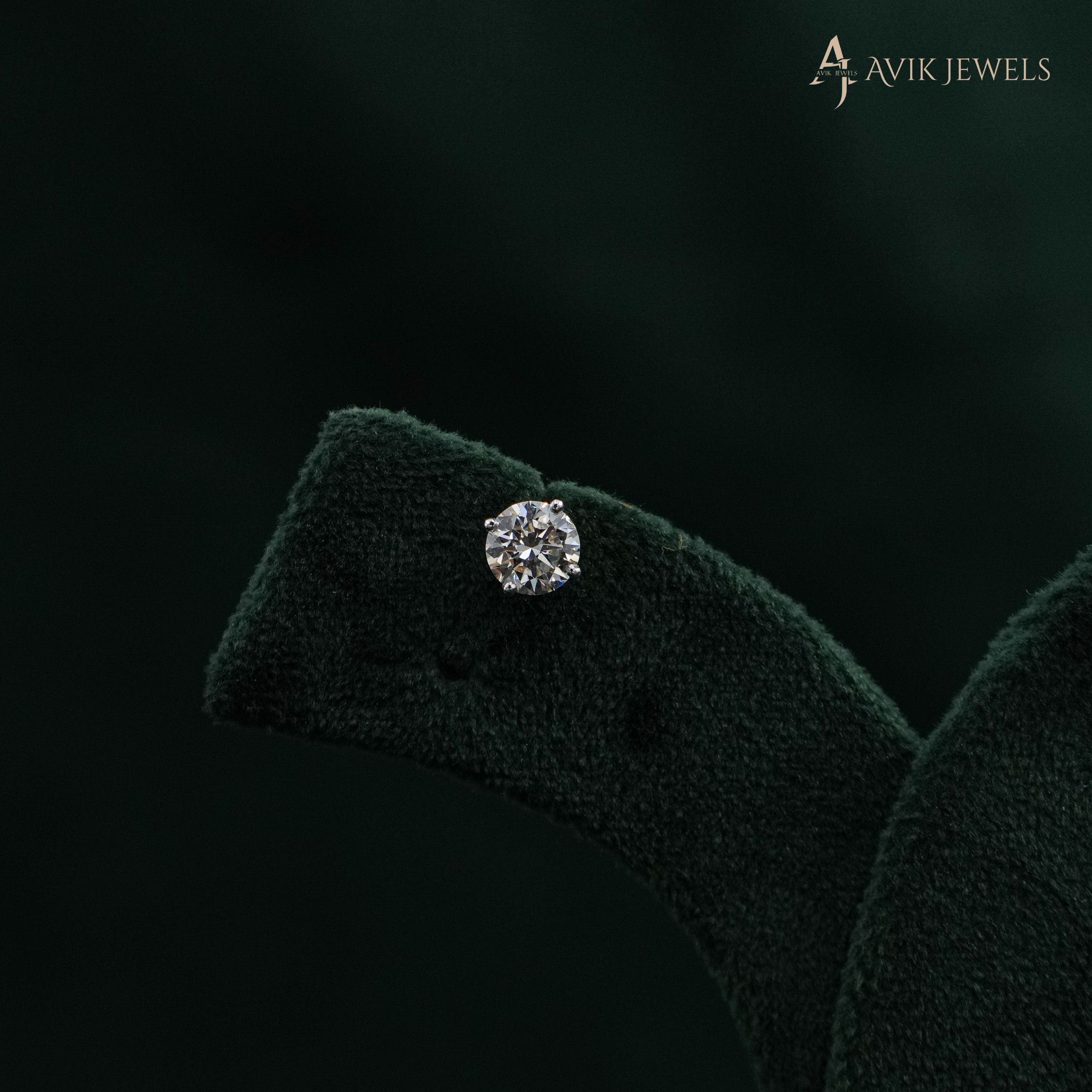 Avik Jewels - Lab Grown Diamond Stud Earrings