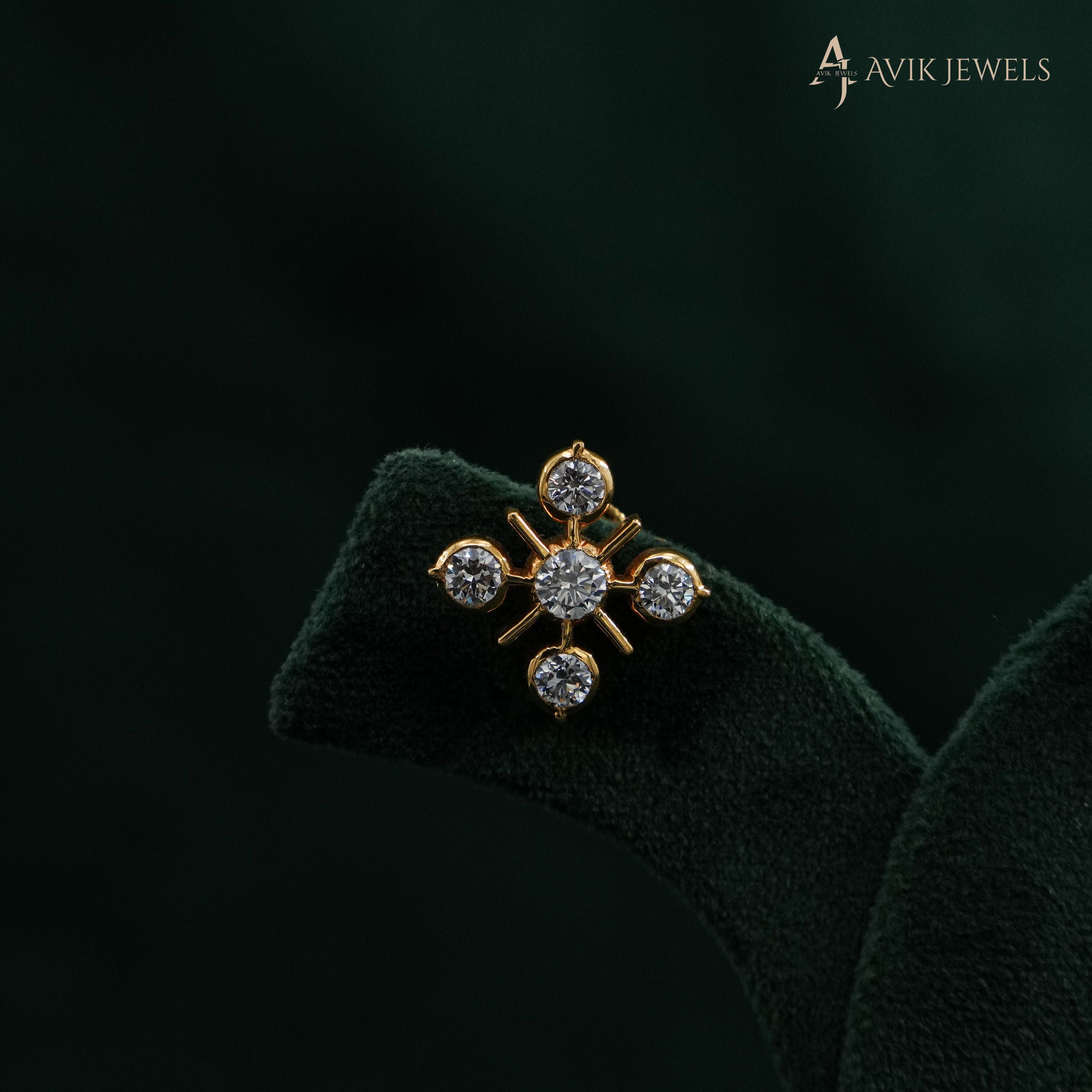 Lab Grown Diamond Flower Studs