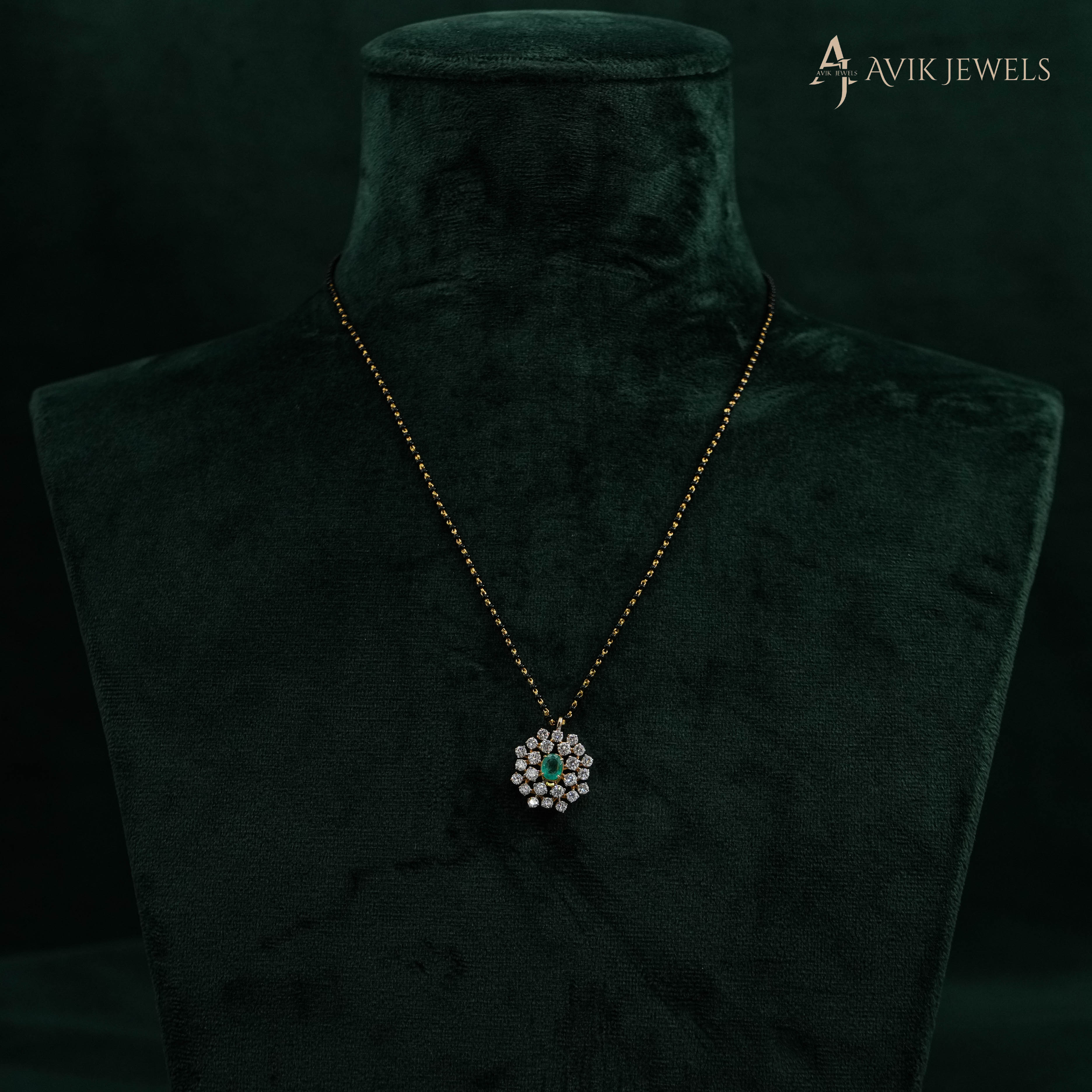 Lab Grown Diamond Mangalsutra Pendant