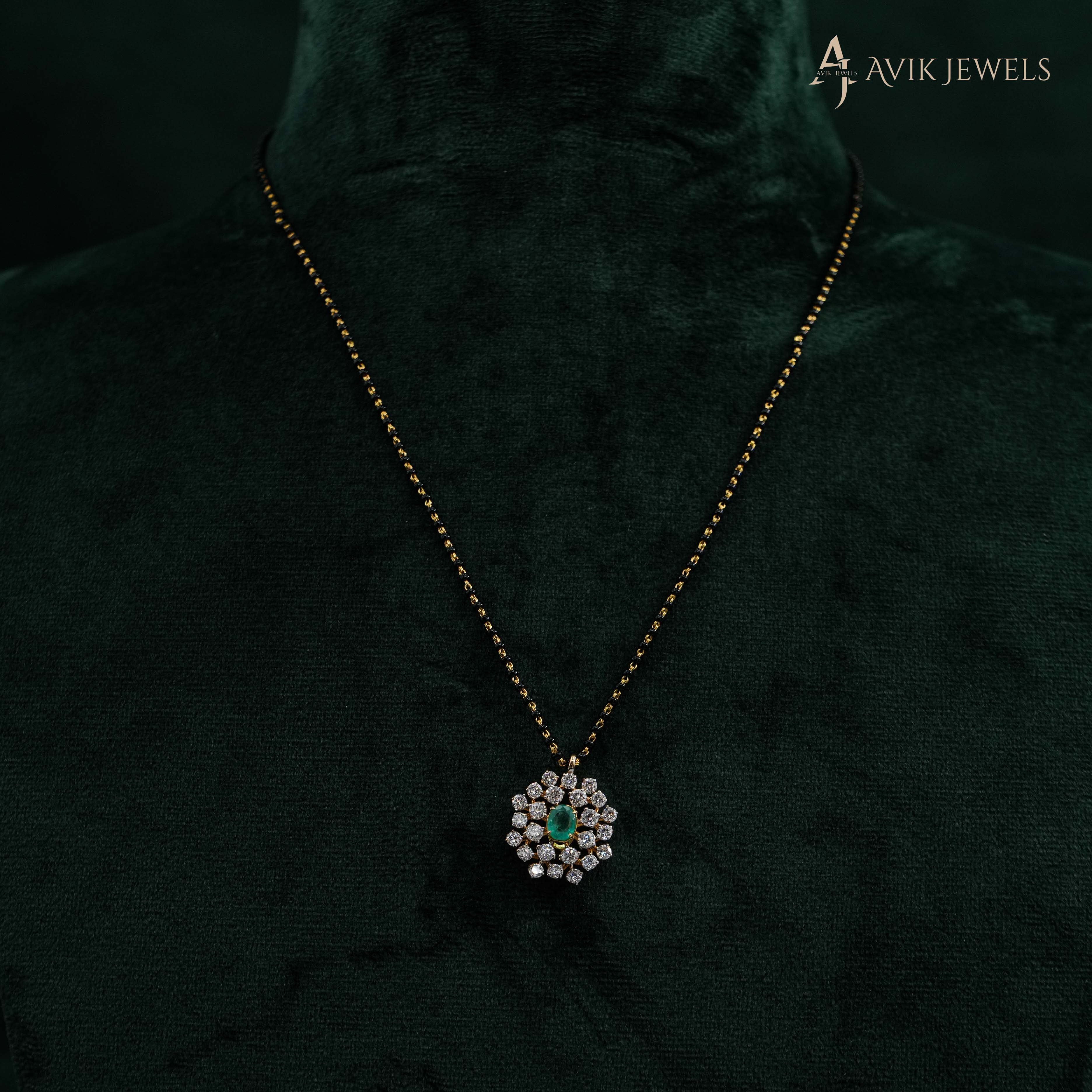 Lab Grown Diamond Mangalsutra Pendant